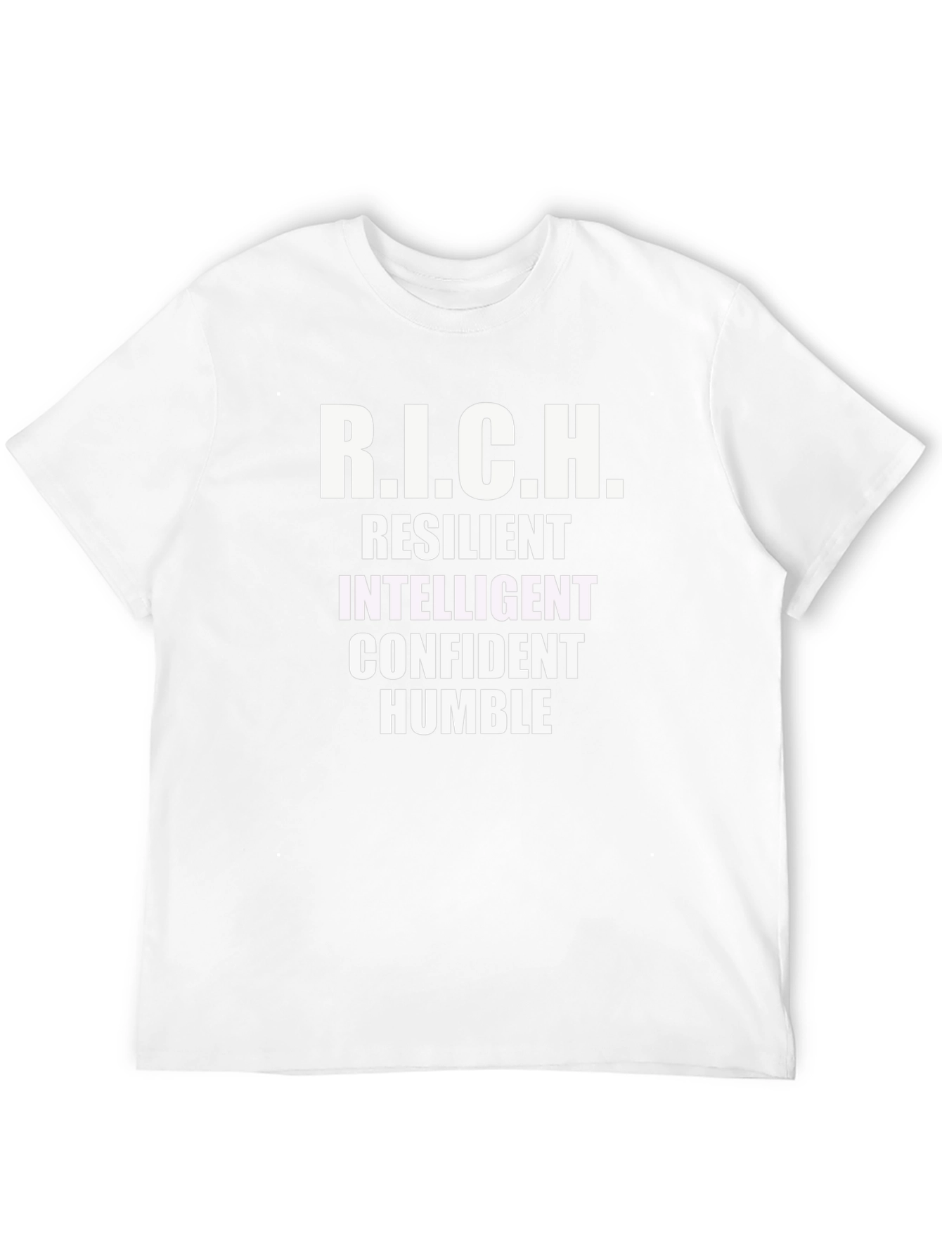 Black R.I.C.H. Definition T-Shirt - Resilient, Intelligent, Confident, Humble view 12