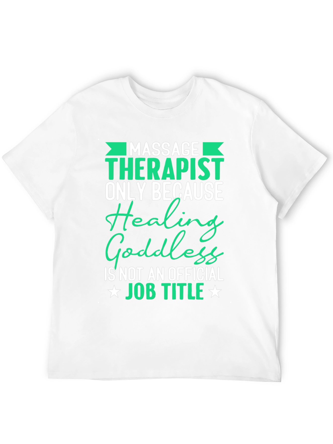 Black Massage Therapist Graphic T-Shirt view 12