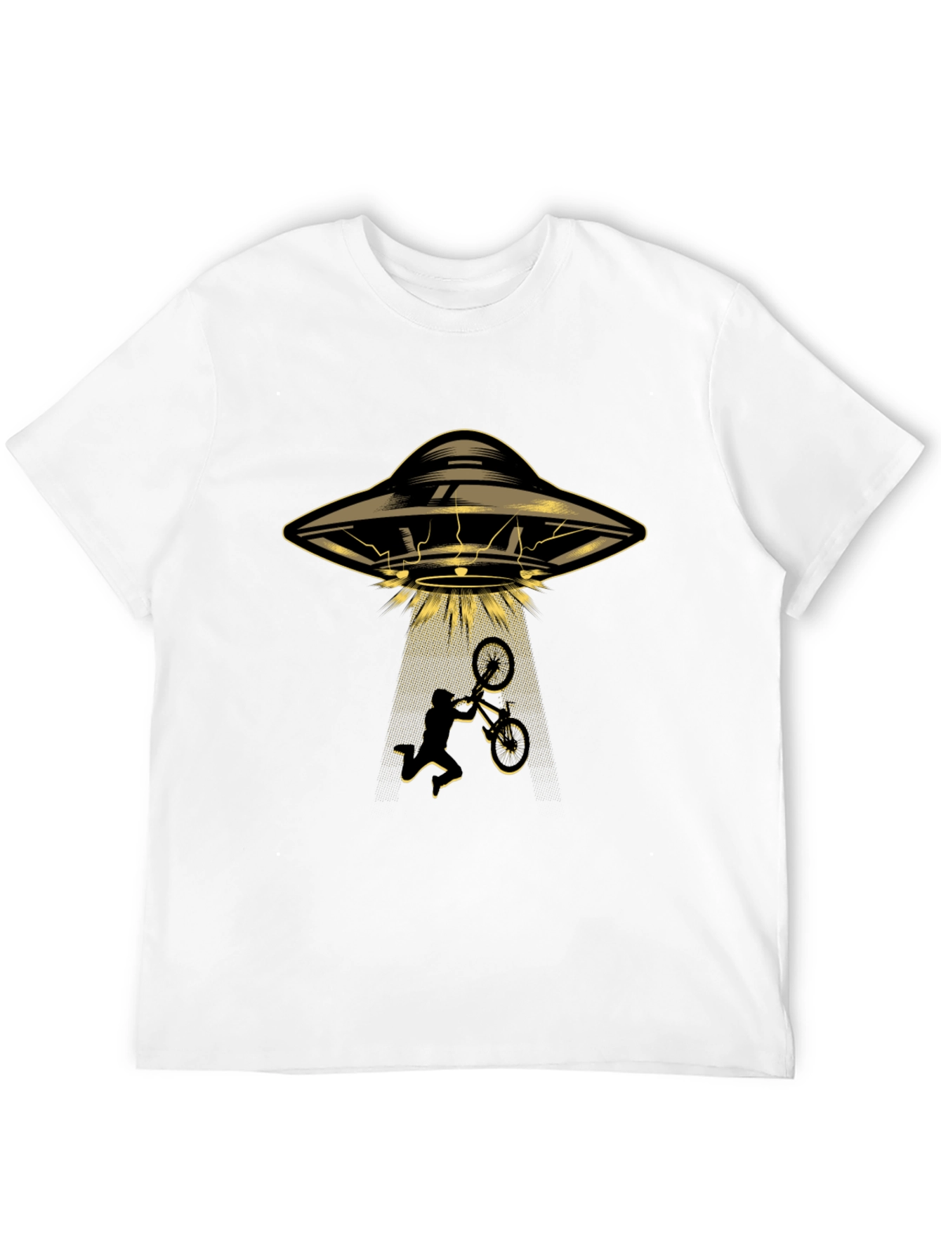 Black UFO Abduction T-Shirt view 12