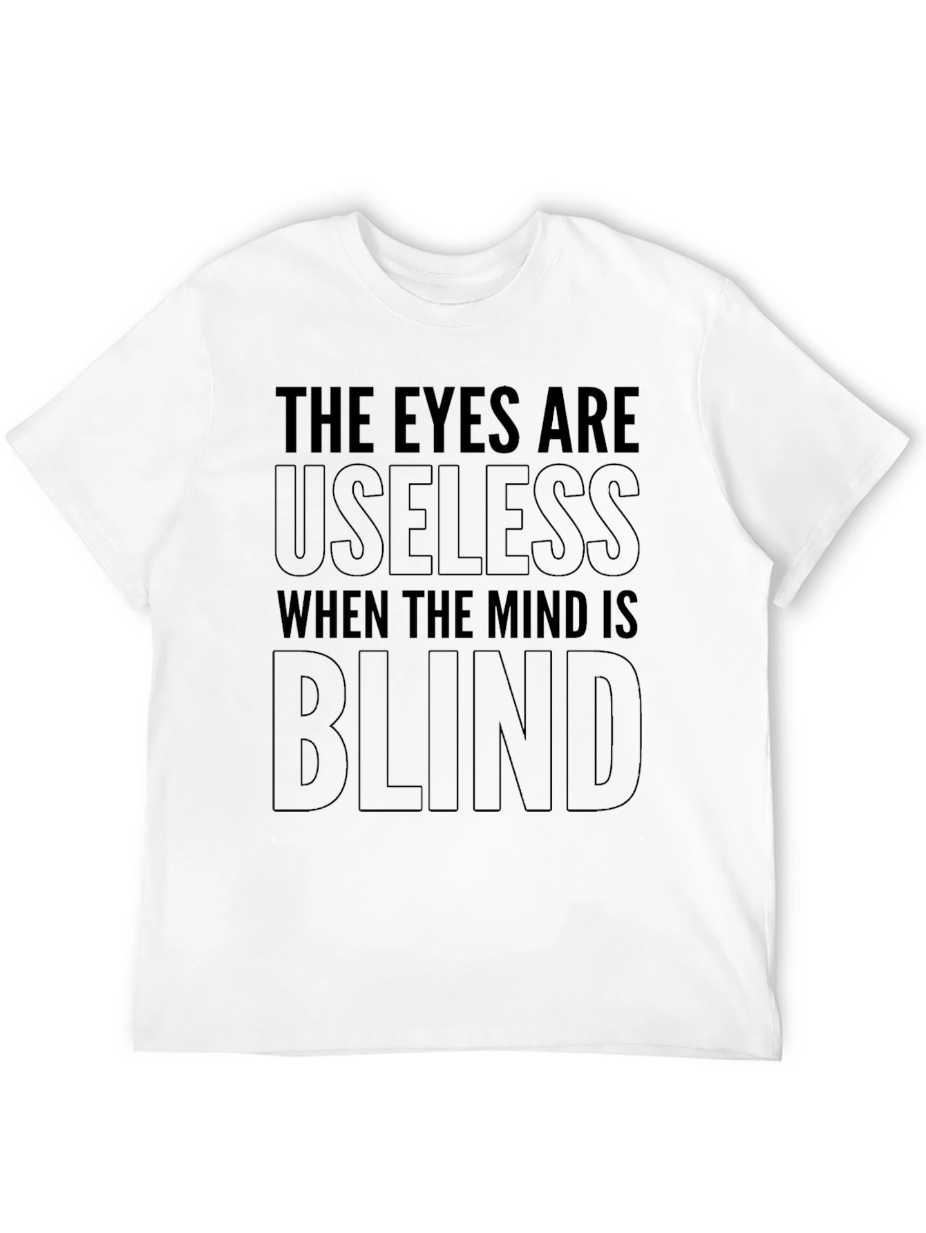 Black Eyes Useless Mind Blind Black T-Shirt view 12