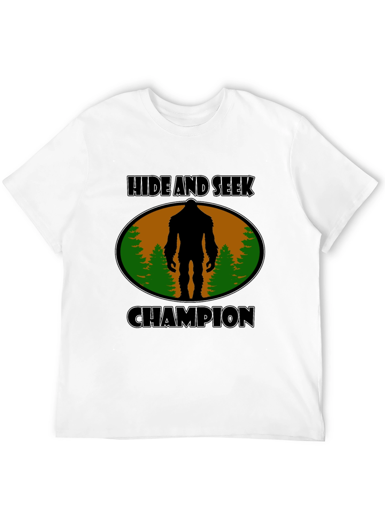 Black Hide and Seek Champion Bigfoot T-Shirt view 12