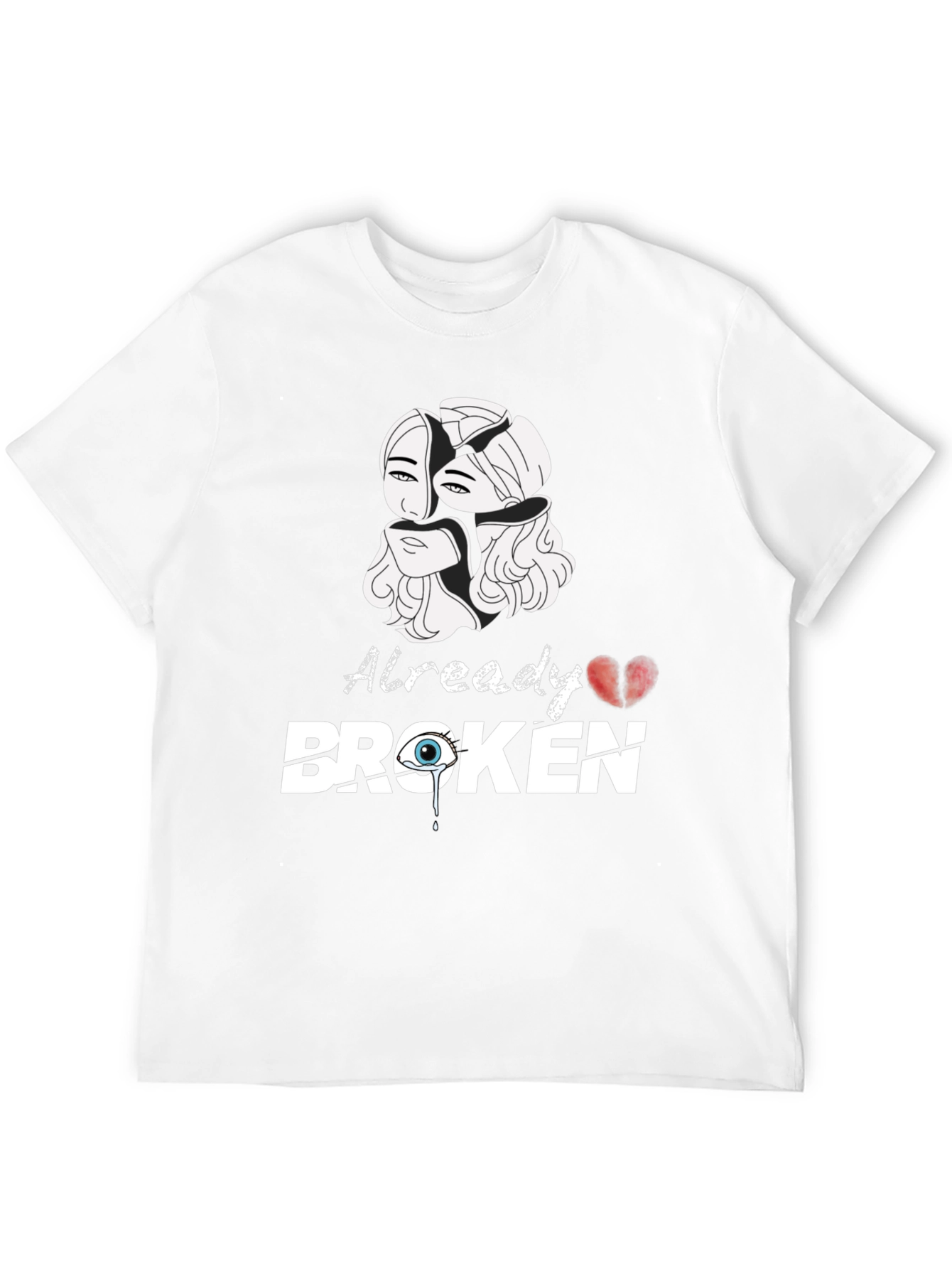 Black Already Broken Graphic Tee view 12