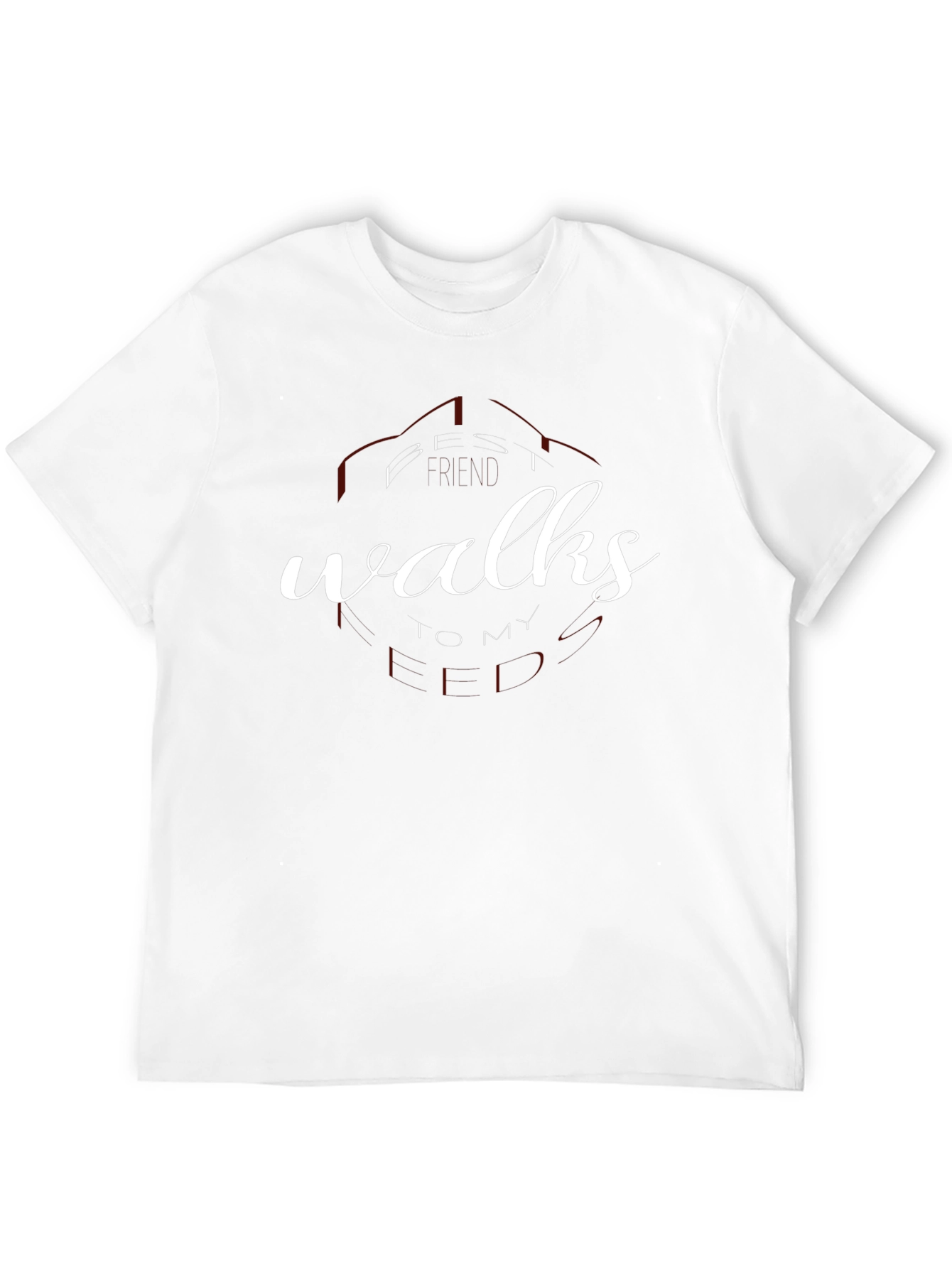 Black Best Walks To My Heart Black T-Shirt view 12