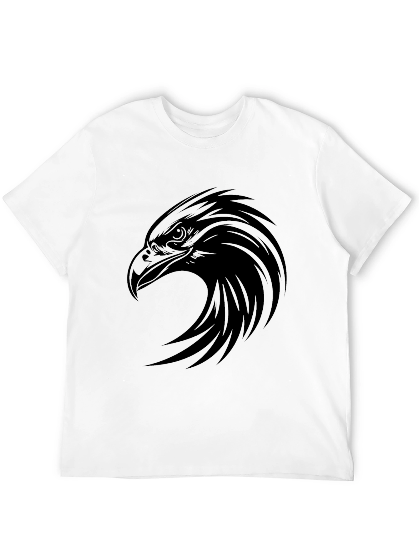 Black Black Eagle Graphic Tee - Men's Casual T-Shirt view 12