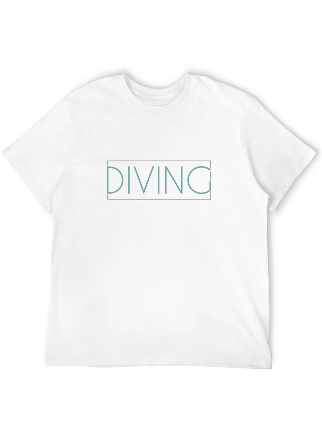 Black Diving Graphic Tee - Black Casual T-Shirt view 12
