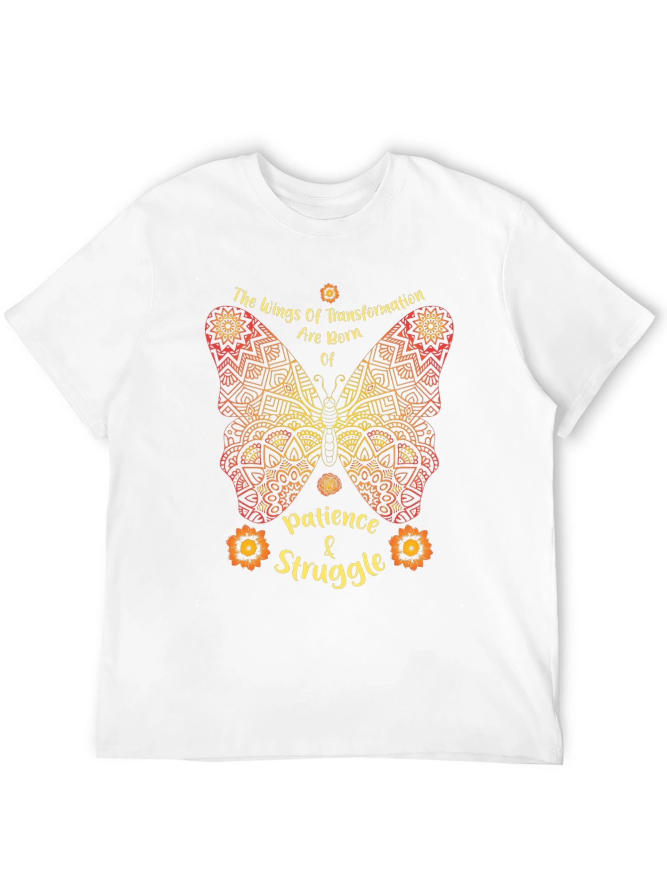 Black Butterfly Transformation T-Shirt - Patience & Struggle view 12