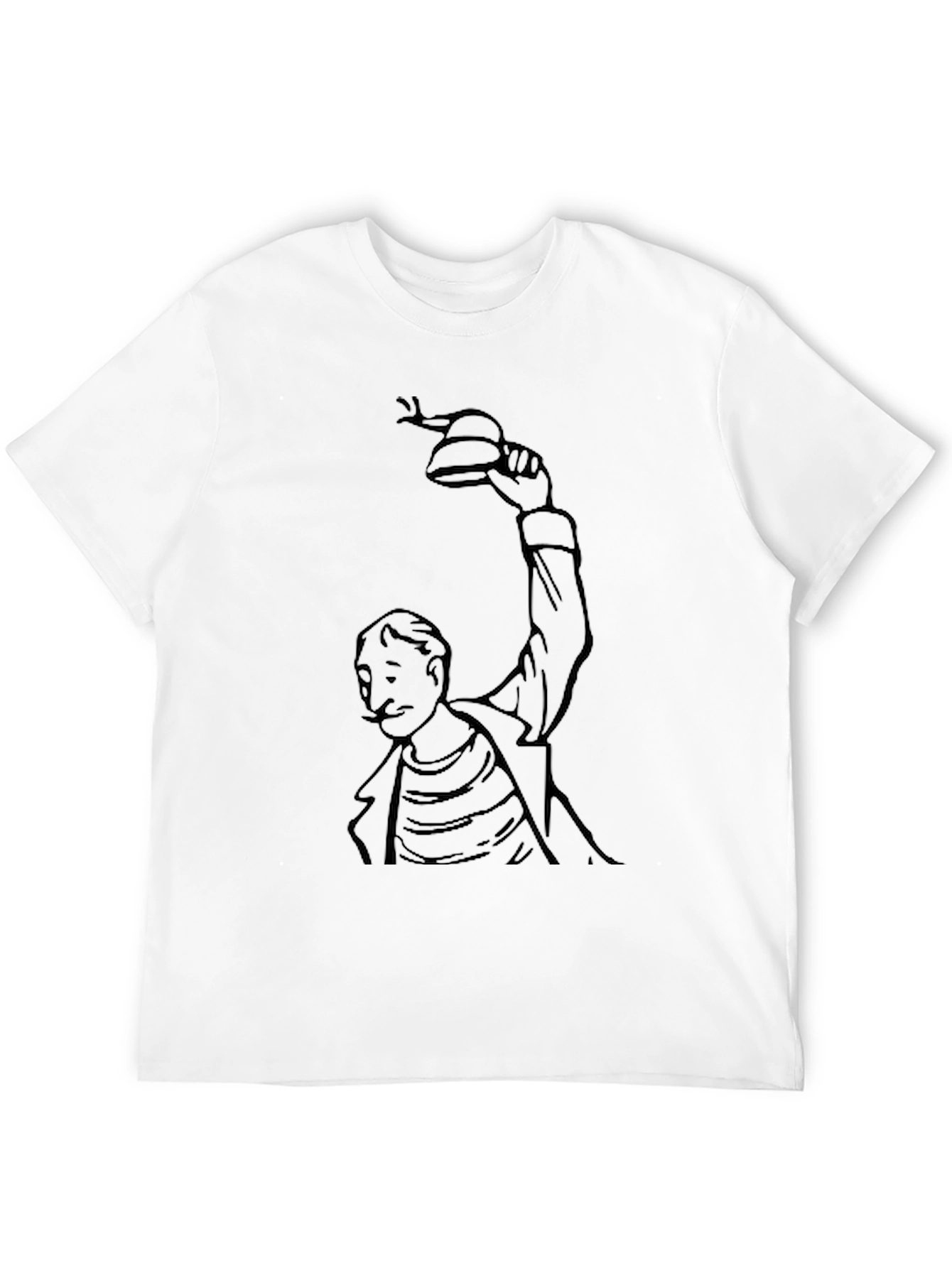 Black Cartoon Character Graphic T-Shirt view 12