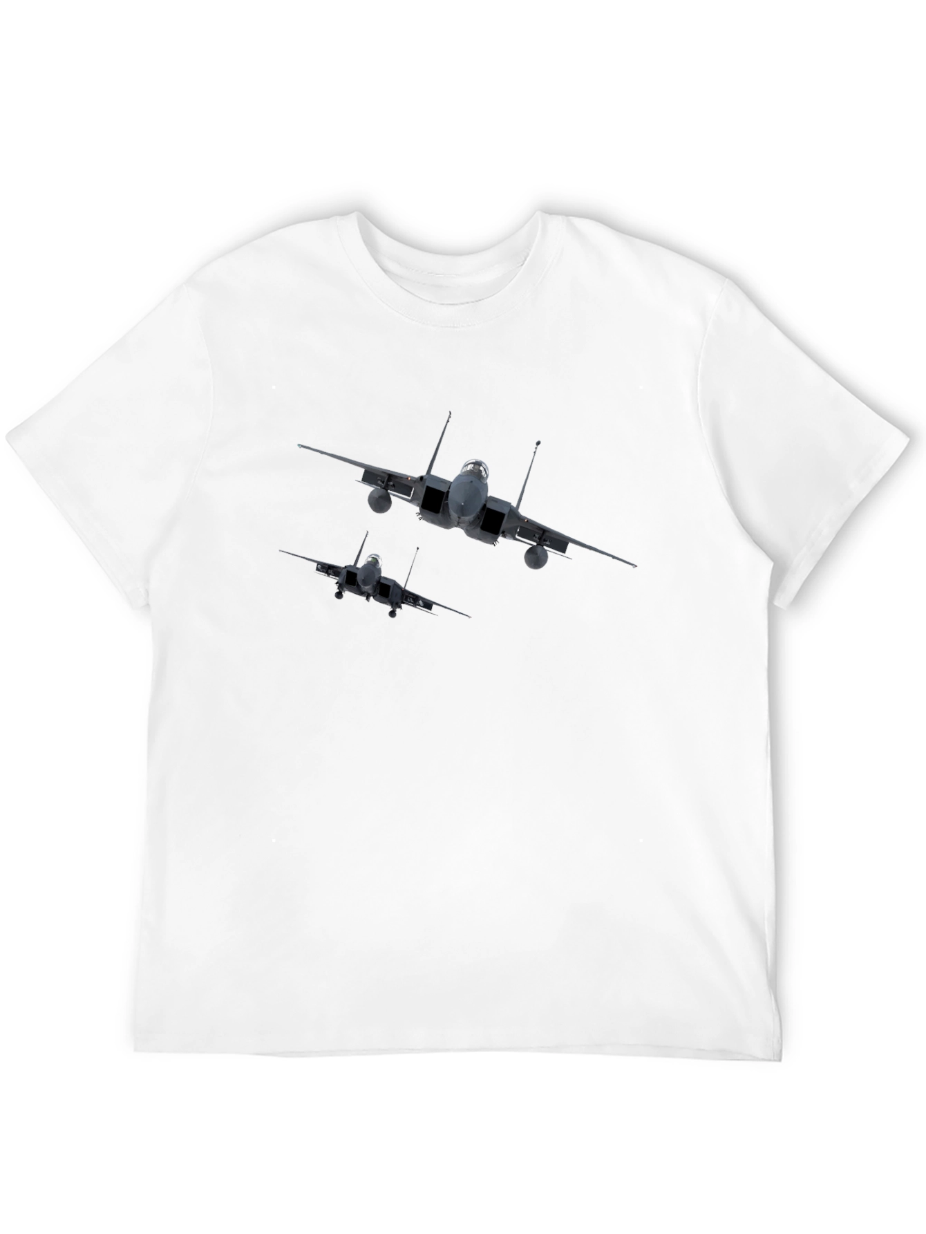 Black Fighter Jet Graphic Tee - Black view 12