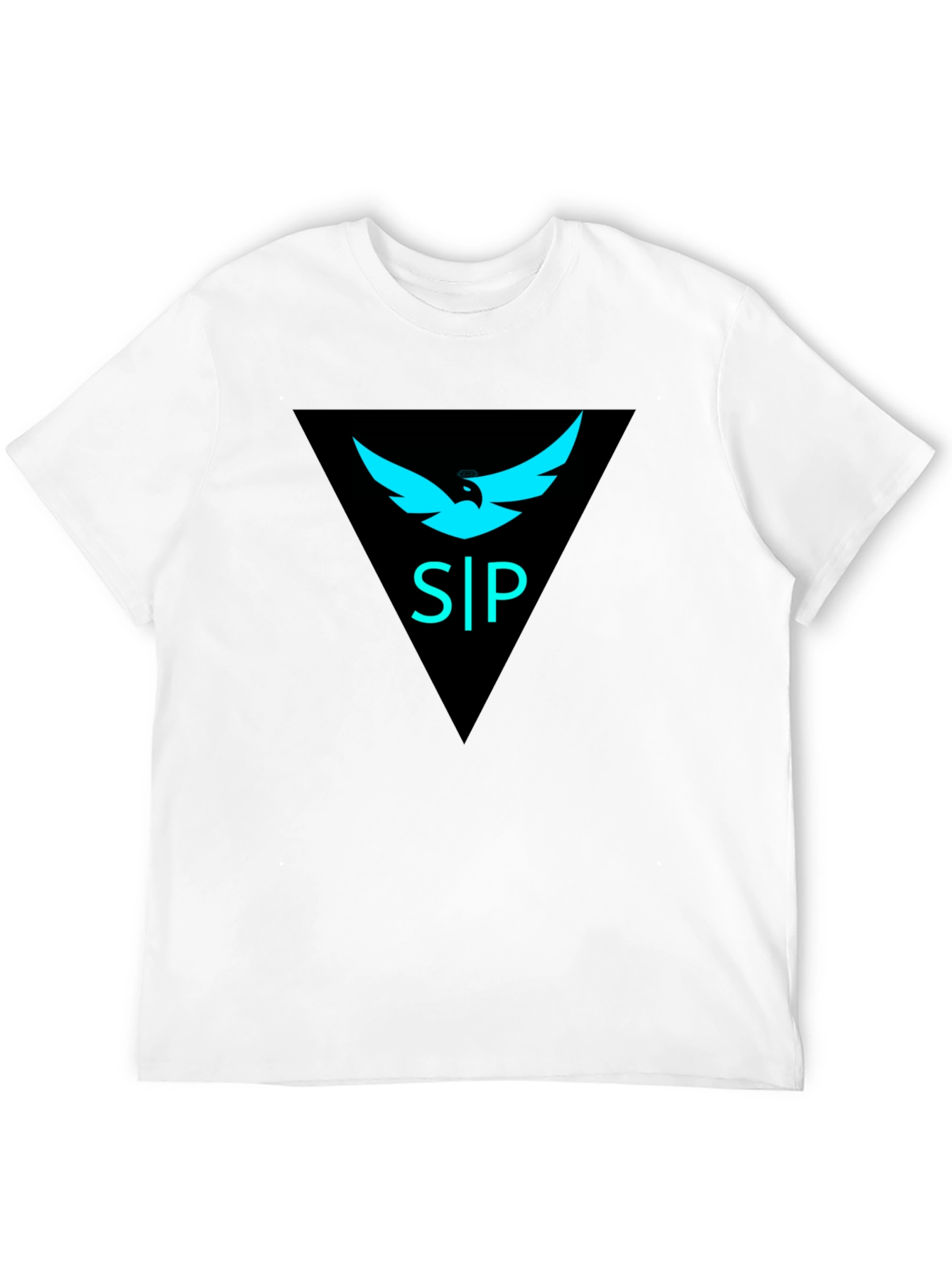 Black Black T-Shirt with Abstract Graphic Design view 12