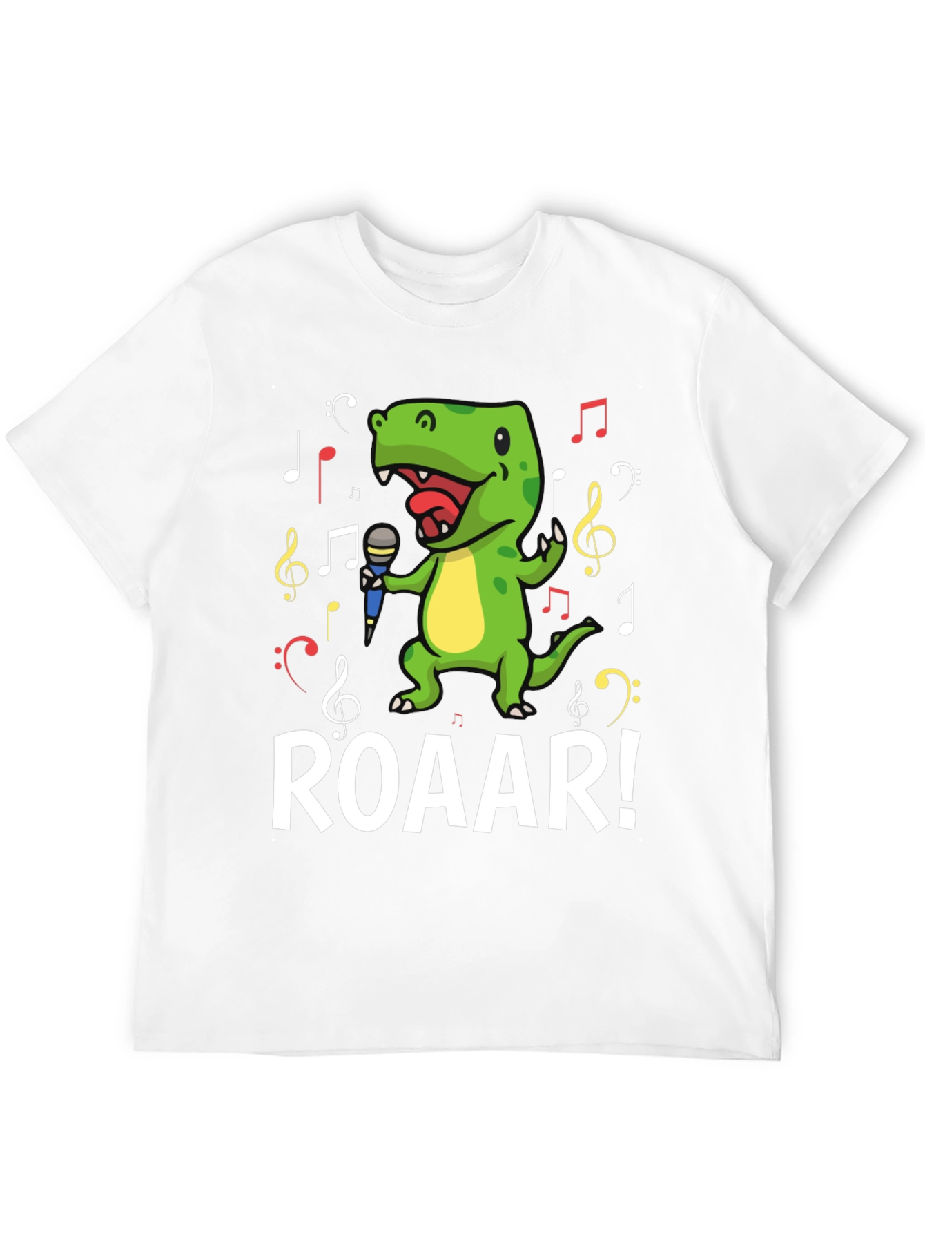 Black Dino Singer T-Shirt - Roar! view 12