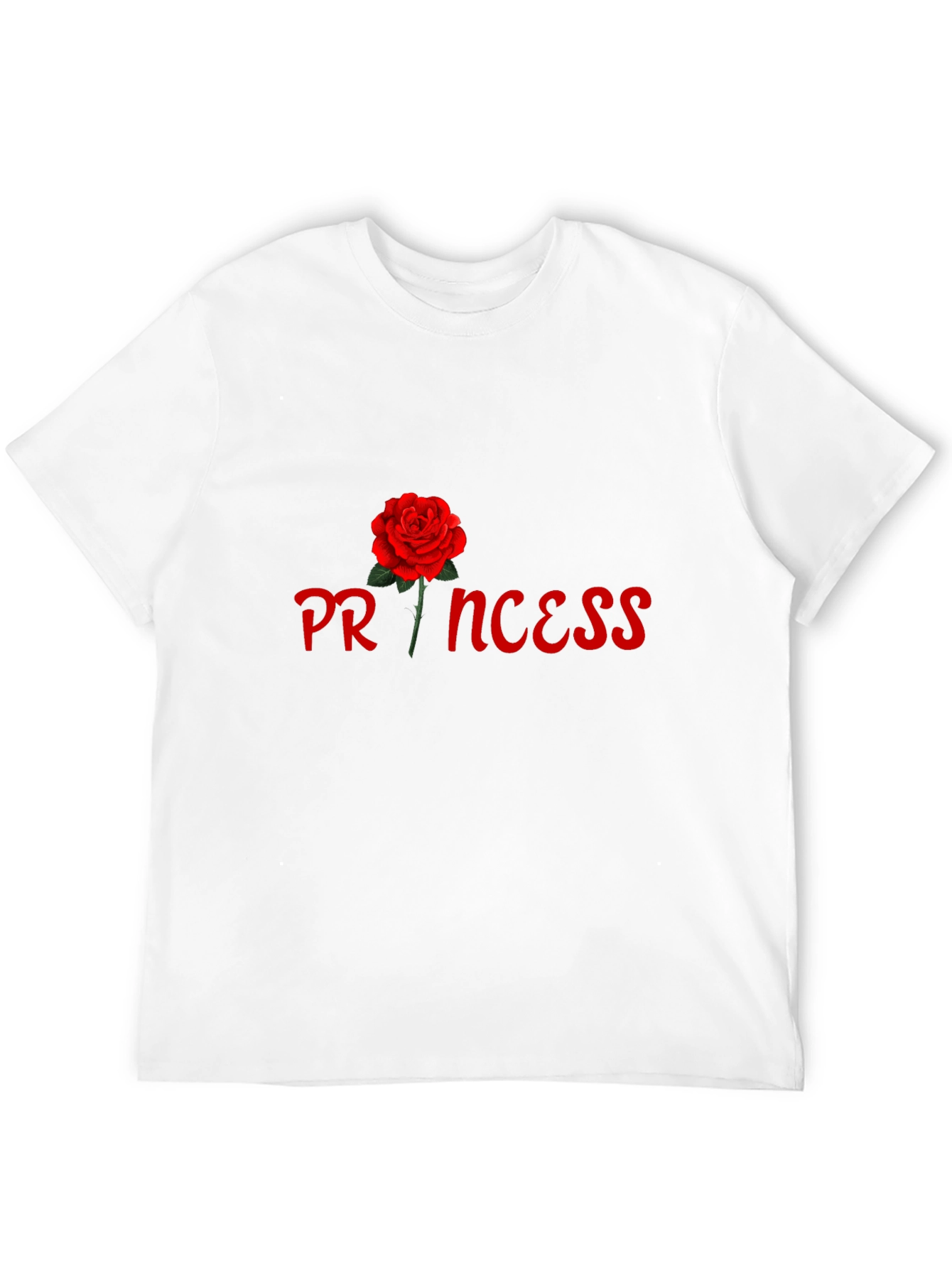 Black Princess Rose Graphic Tee - Stylish Black Cotton T-Shirt view 12