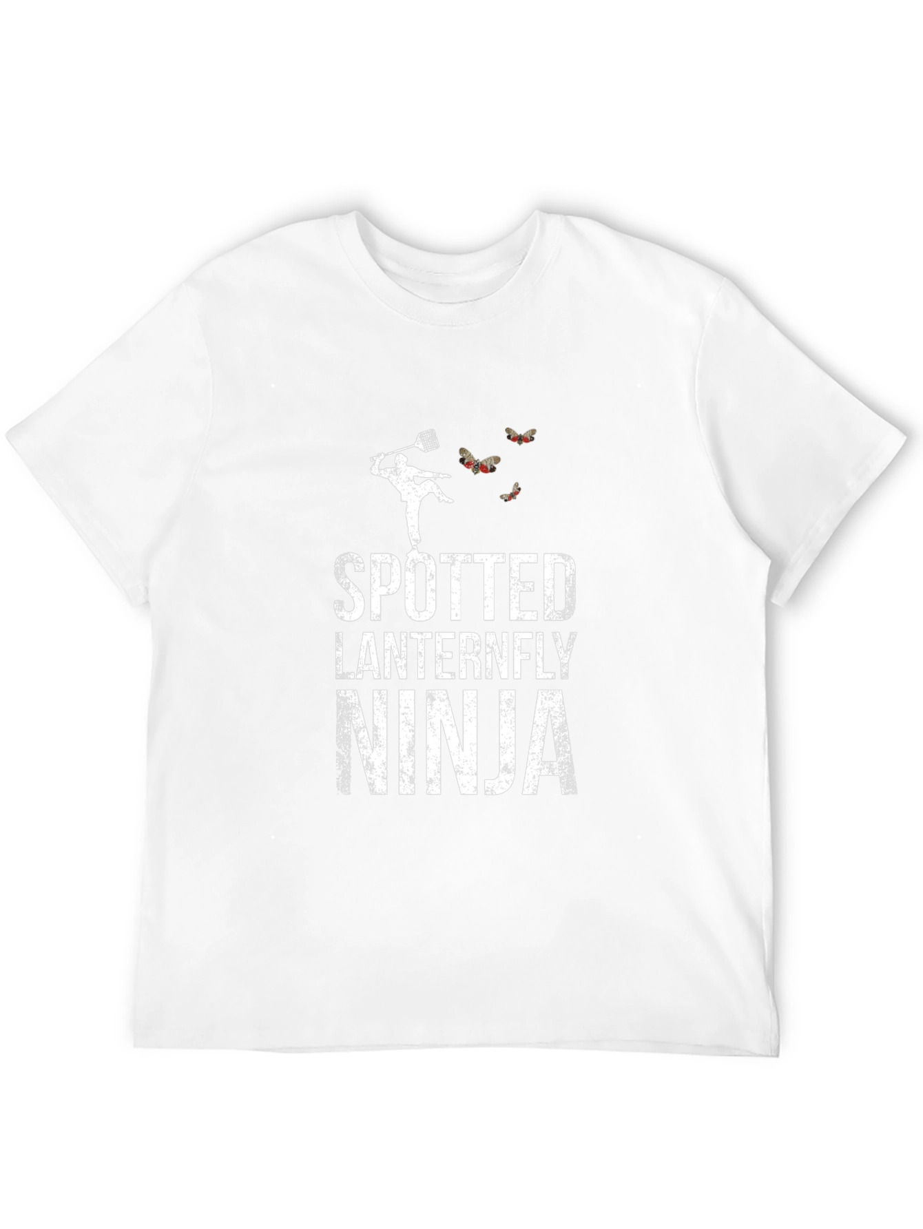 Black Spotted Lanternfly Ninja T-Shirt, Insect Humor Tee view 12