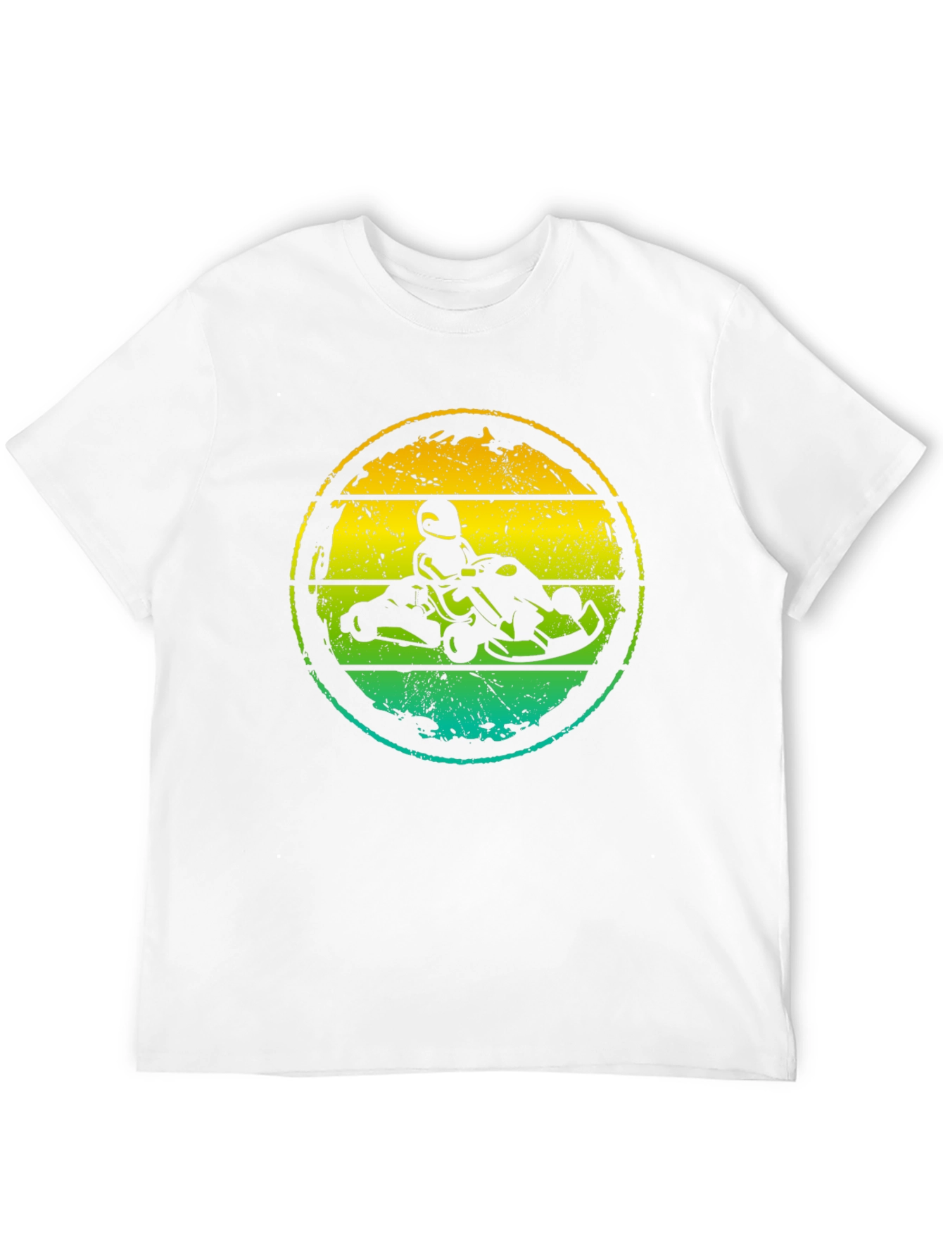 Black Retro Go-Kart Racing Graphic Tee view 12