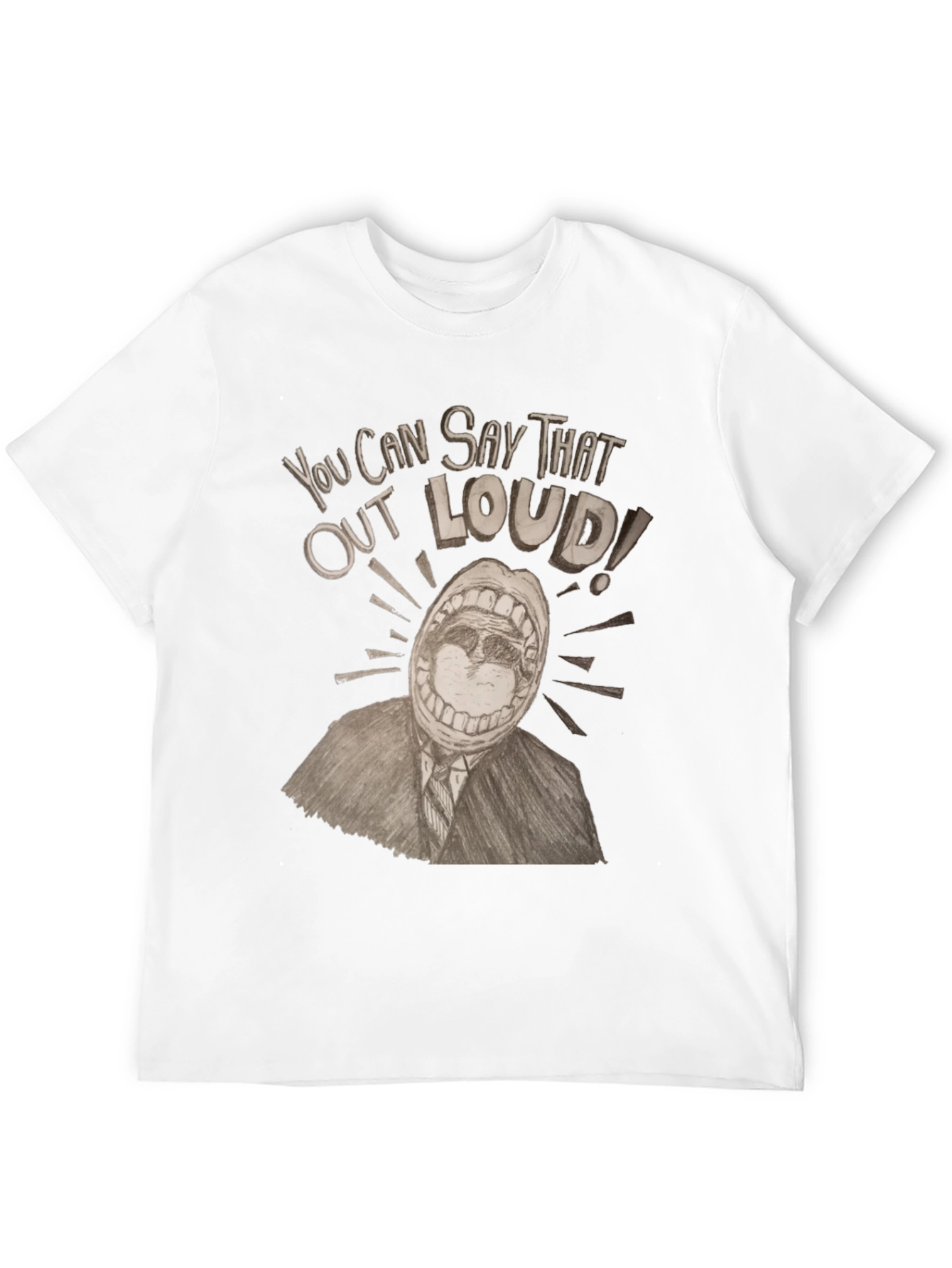 Black Say That Out Loud Graphic Tee view 12