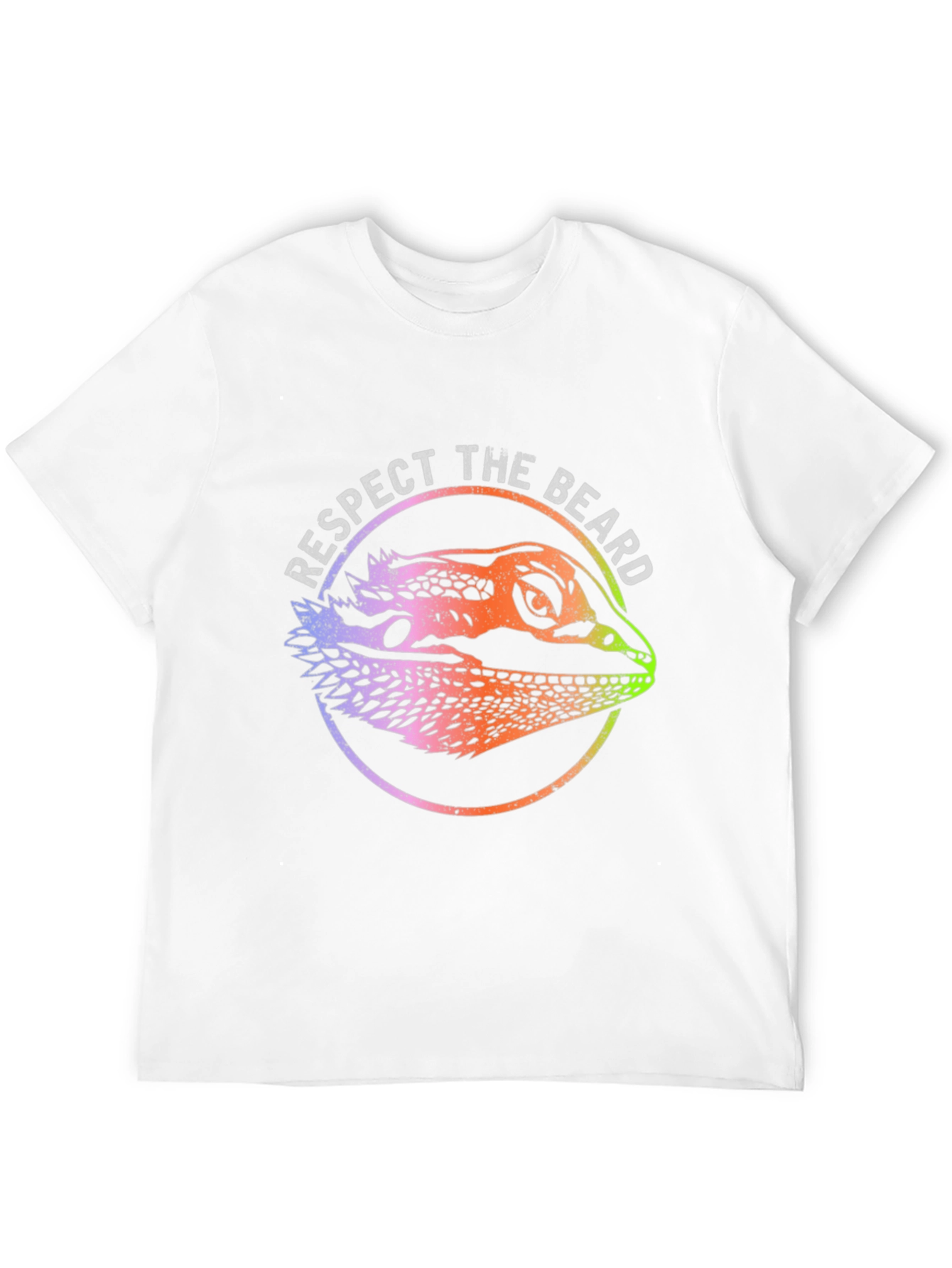 Black Respect the Beard Bearded Dragon Graphic Tee view 12