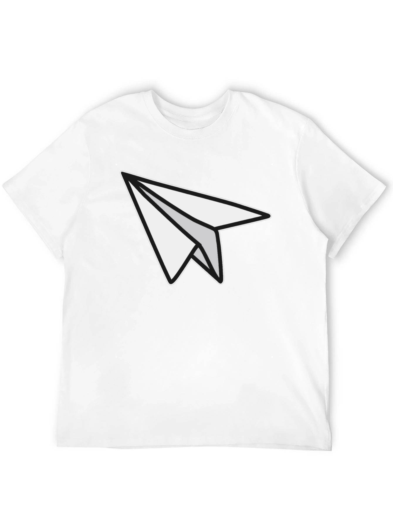 Black Paper Airplane Graphic Tee - Unisex Soft Cotton Blend view 12