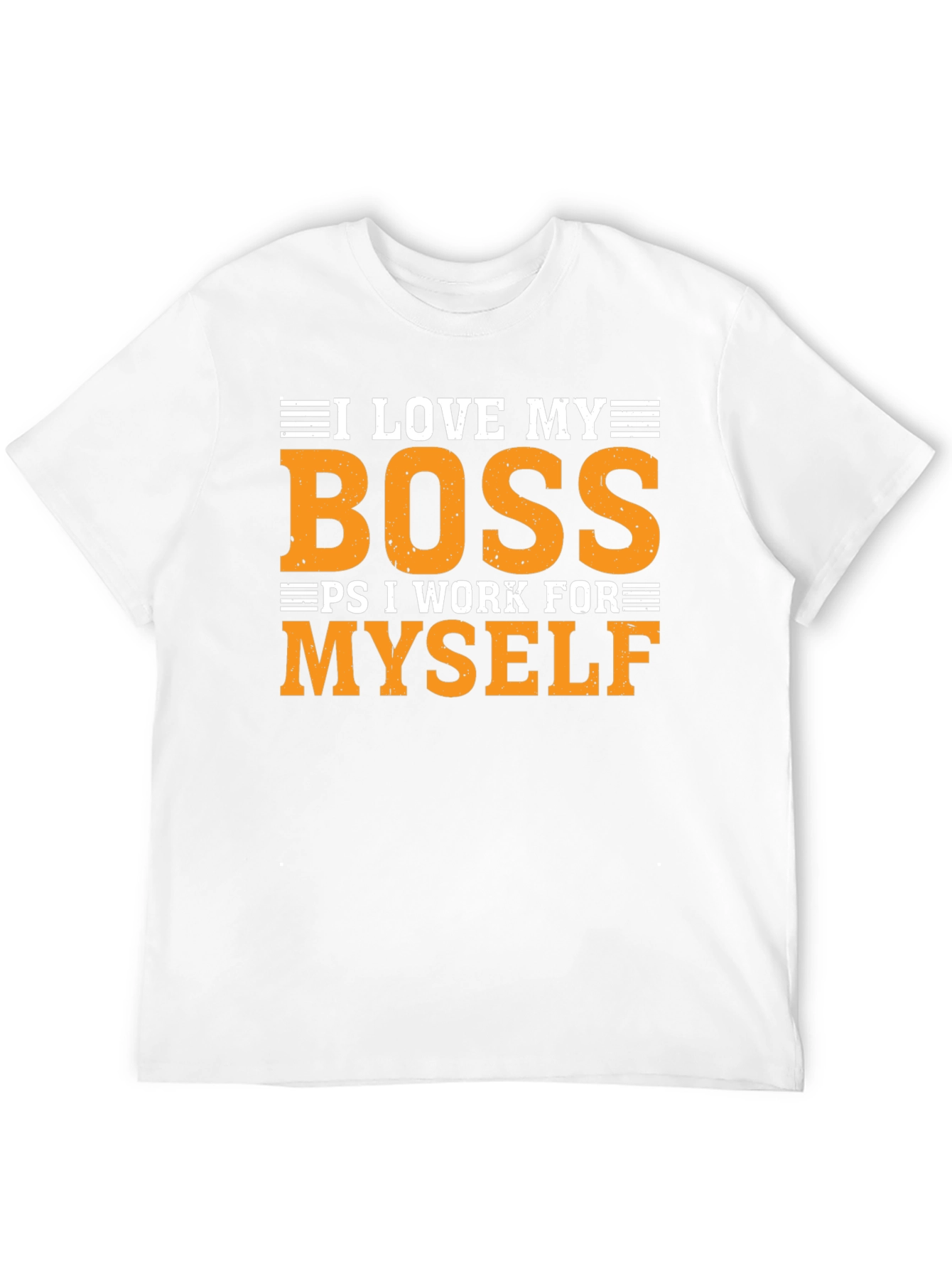 Black I Love My Boss Funny T-Shirt view 12