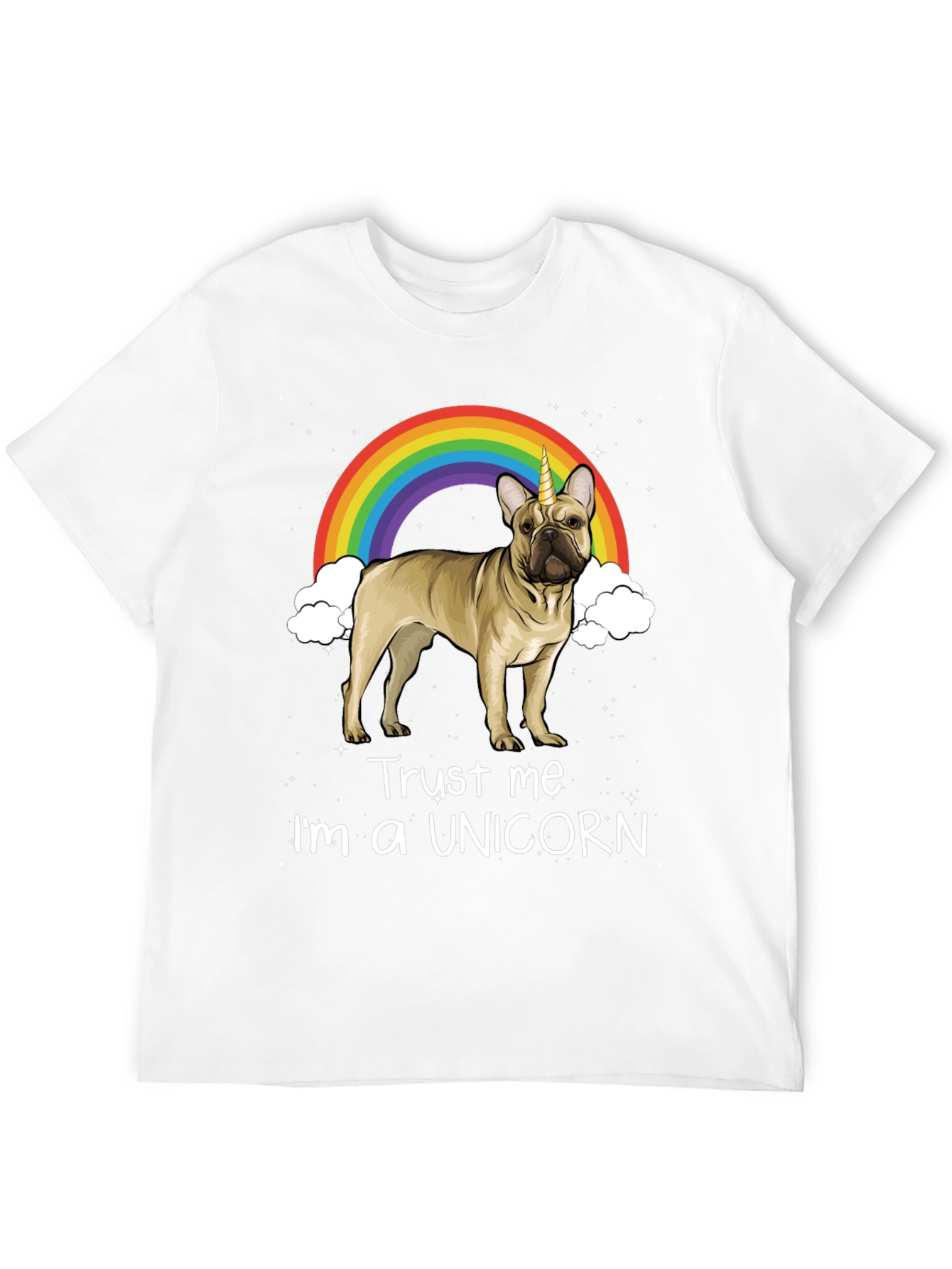 Black Unicorn French Bulldog Graphic Tee view 12