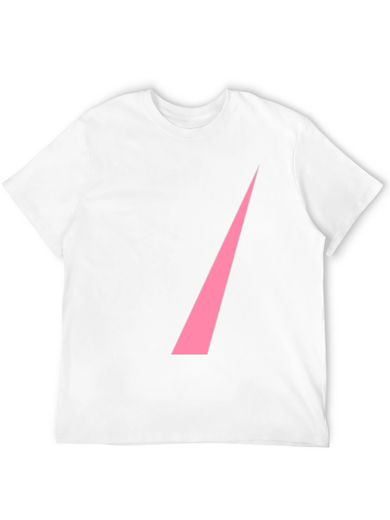 Black Modern Pink Slash Graphic Black T-Shirt view 12