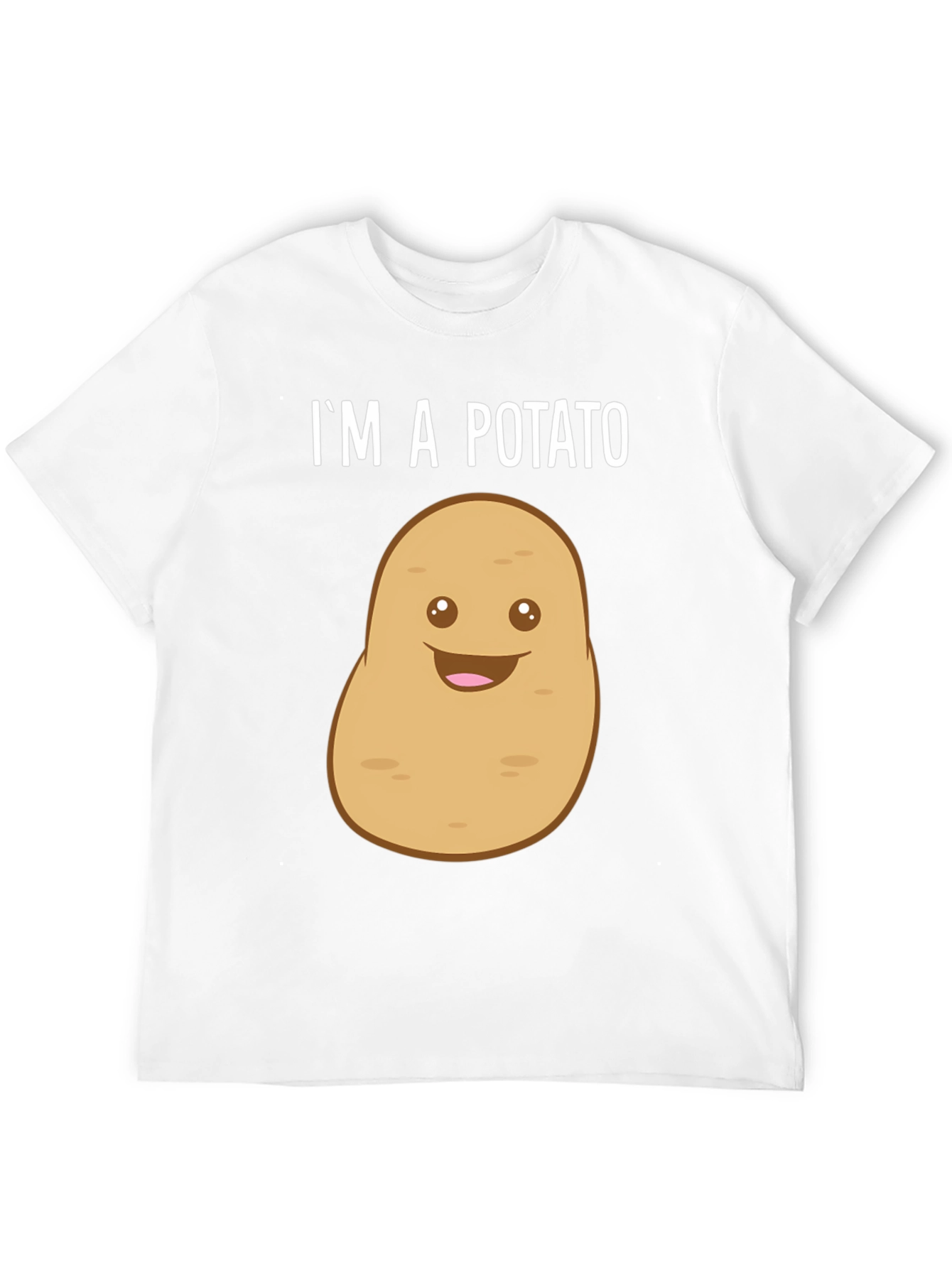 Black Funny Potato T-Shirt - "I'm A Potato" Graphic Tee view 12