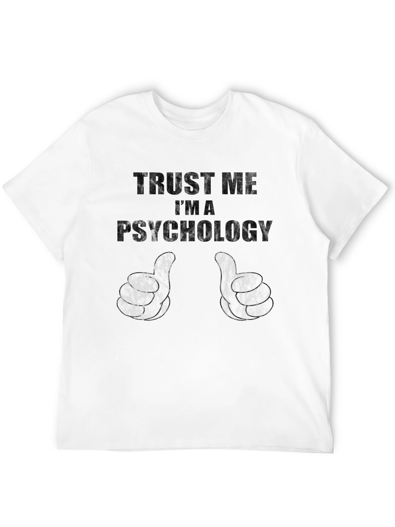 Black Trust Me I'm a Psychology T-Shirt view 12