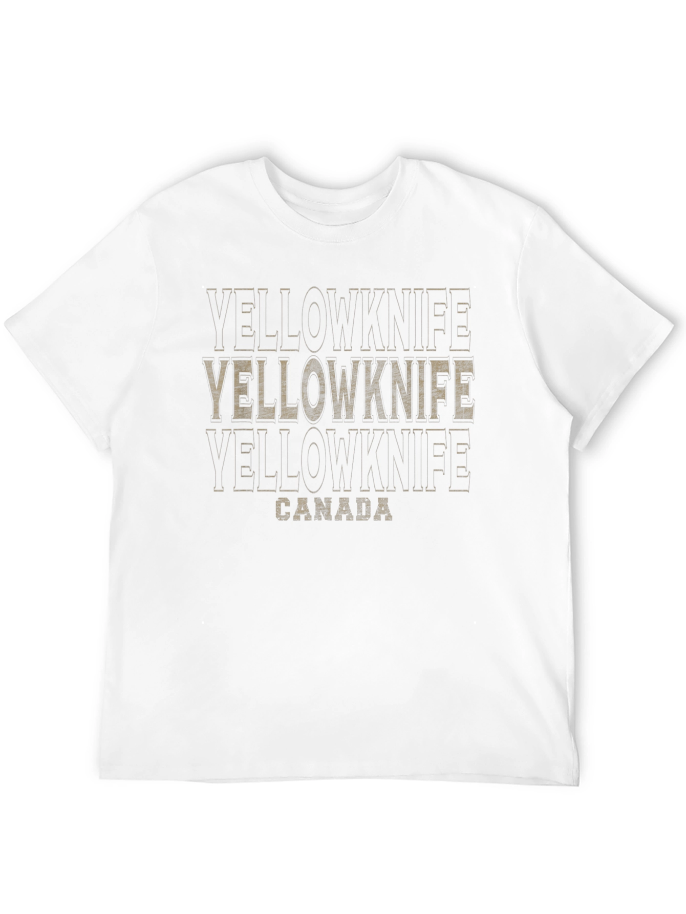 Black Yellowknife Canada Graphic T-Shirt view 12