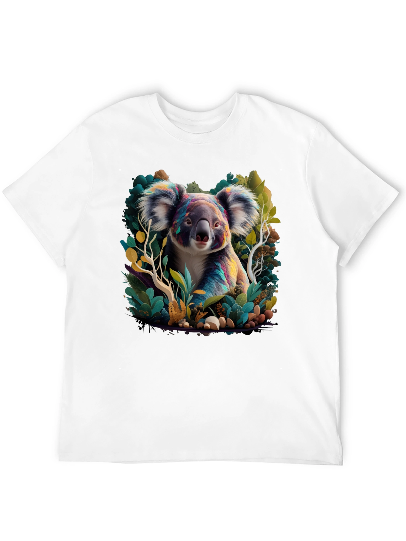 Black Koala Art Graphic Tee - Black view 12