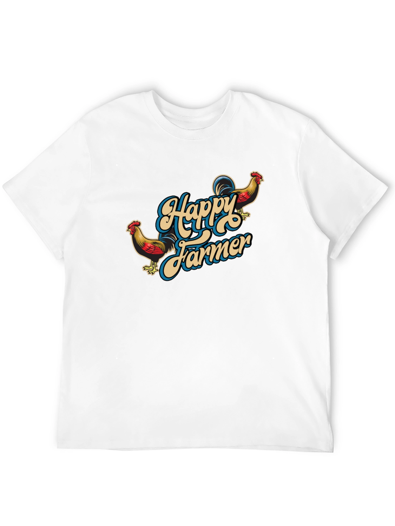 Happy Farmer Black Graphic T-Shirt - 12