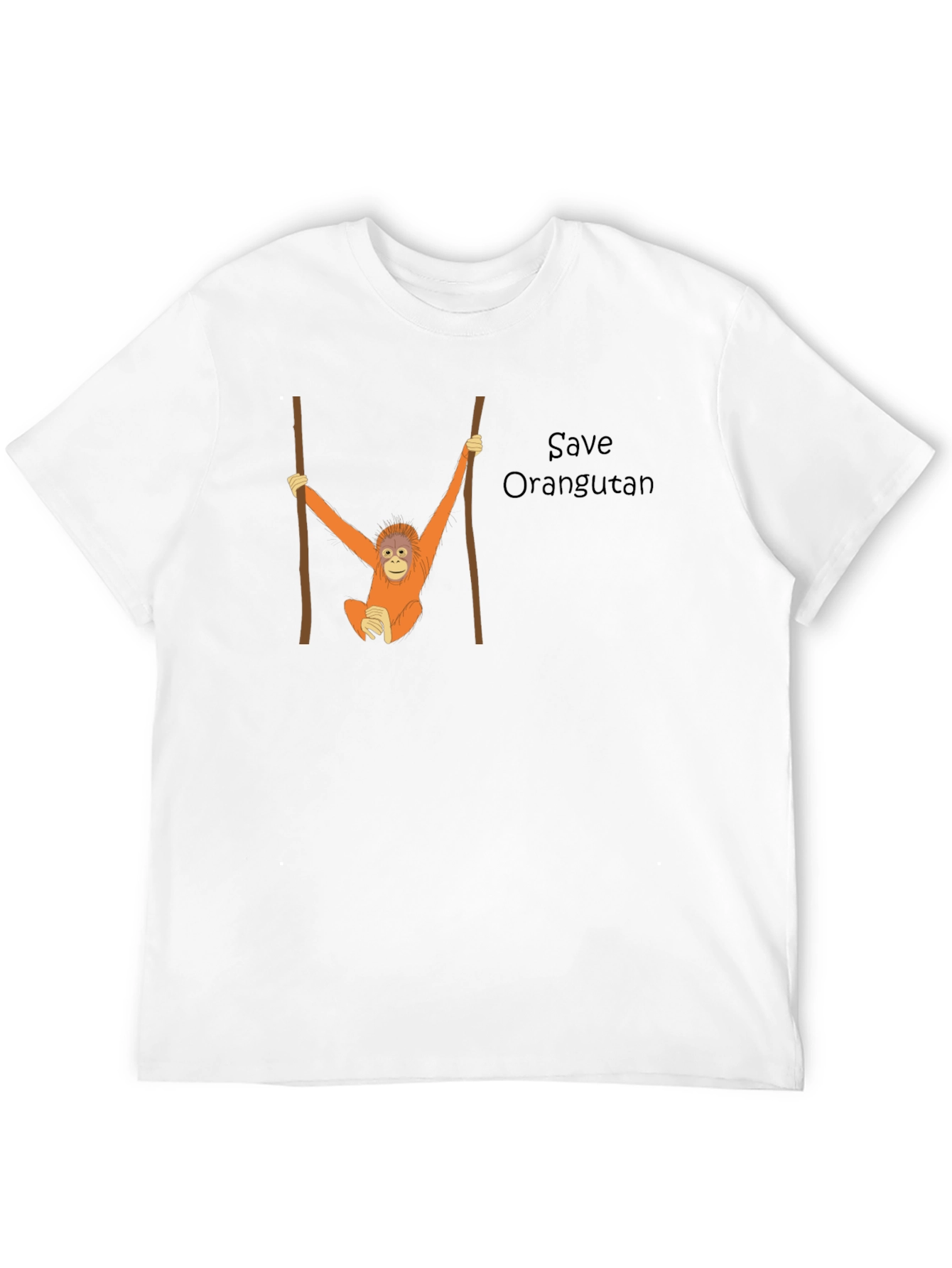 Black Save Orangutan Graphic Tee - Black view 12