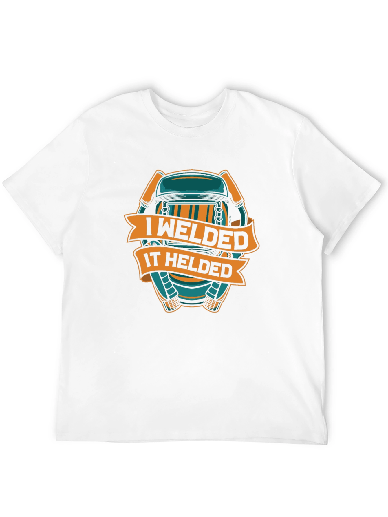 Black I Welded It, It Helded Black T-Shirt view 12