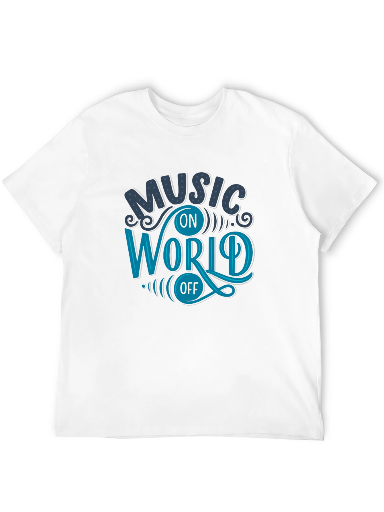 Black Music On World Off Graphic T-Shirt view 12