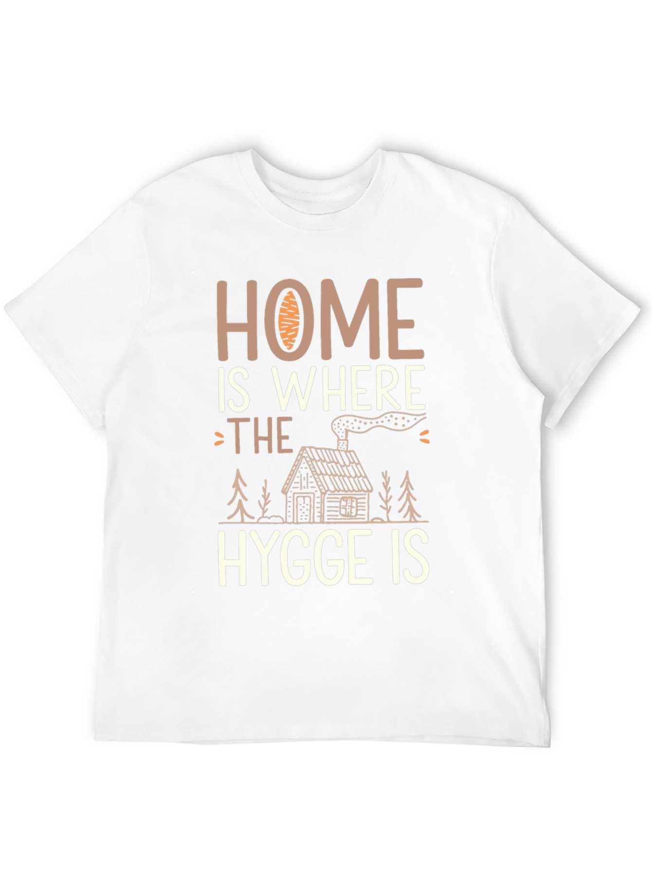 Black Home Is Where The Hygge Is T-Shirt view 12