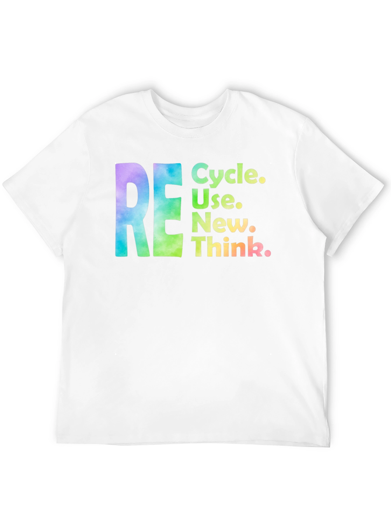 Black RE Cycle Use New Think Graphic Tee view 12