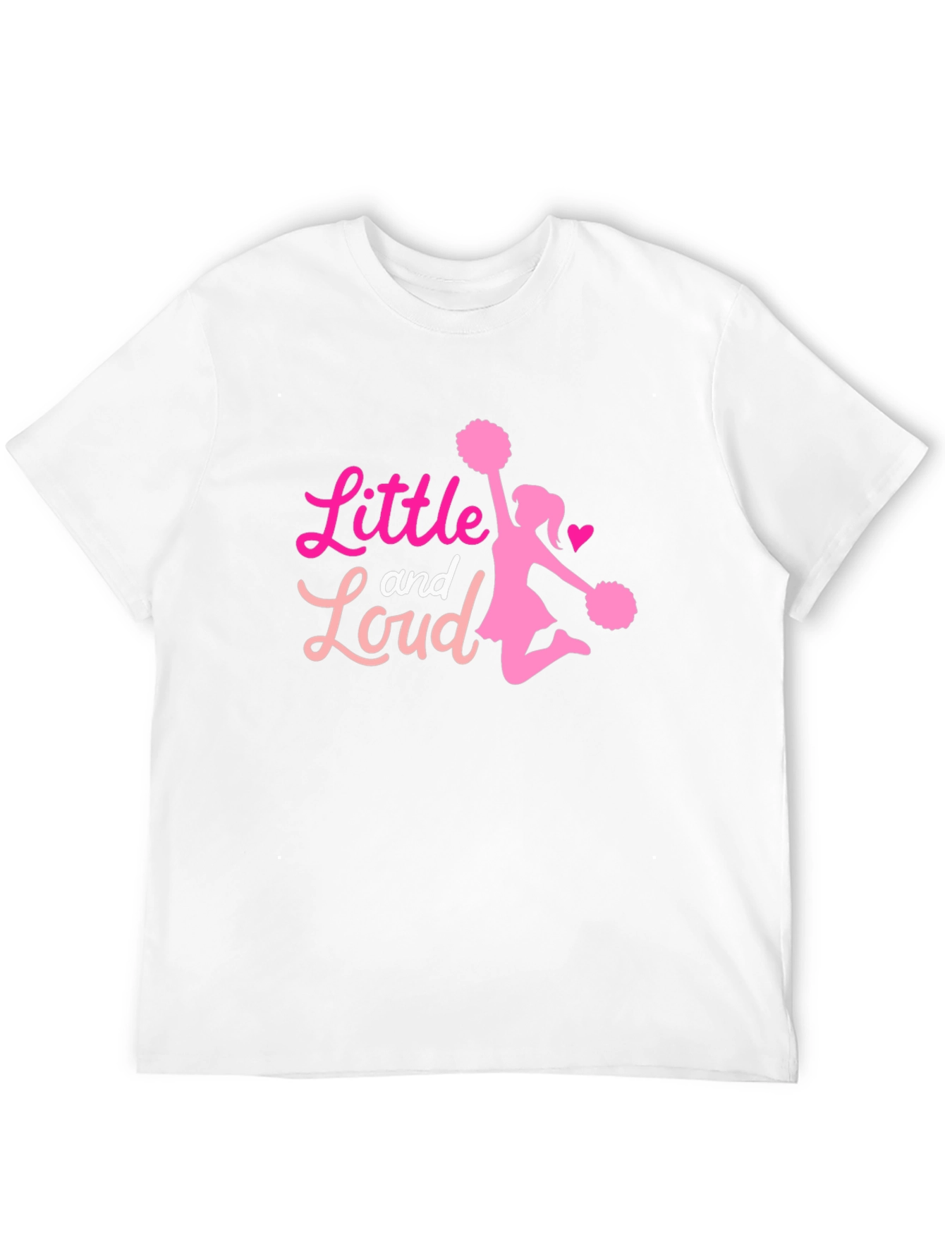 Black Little and Loud Cheerleader T-Shirt - Black view 12