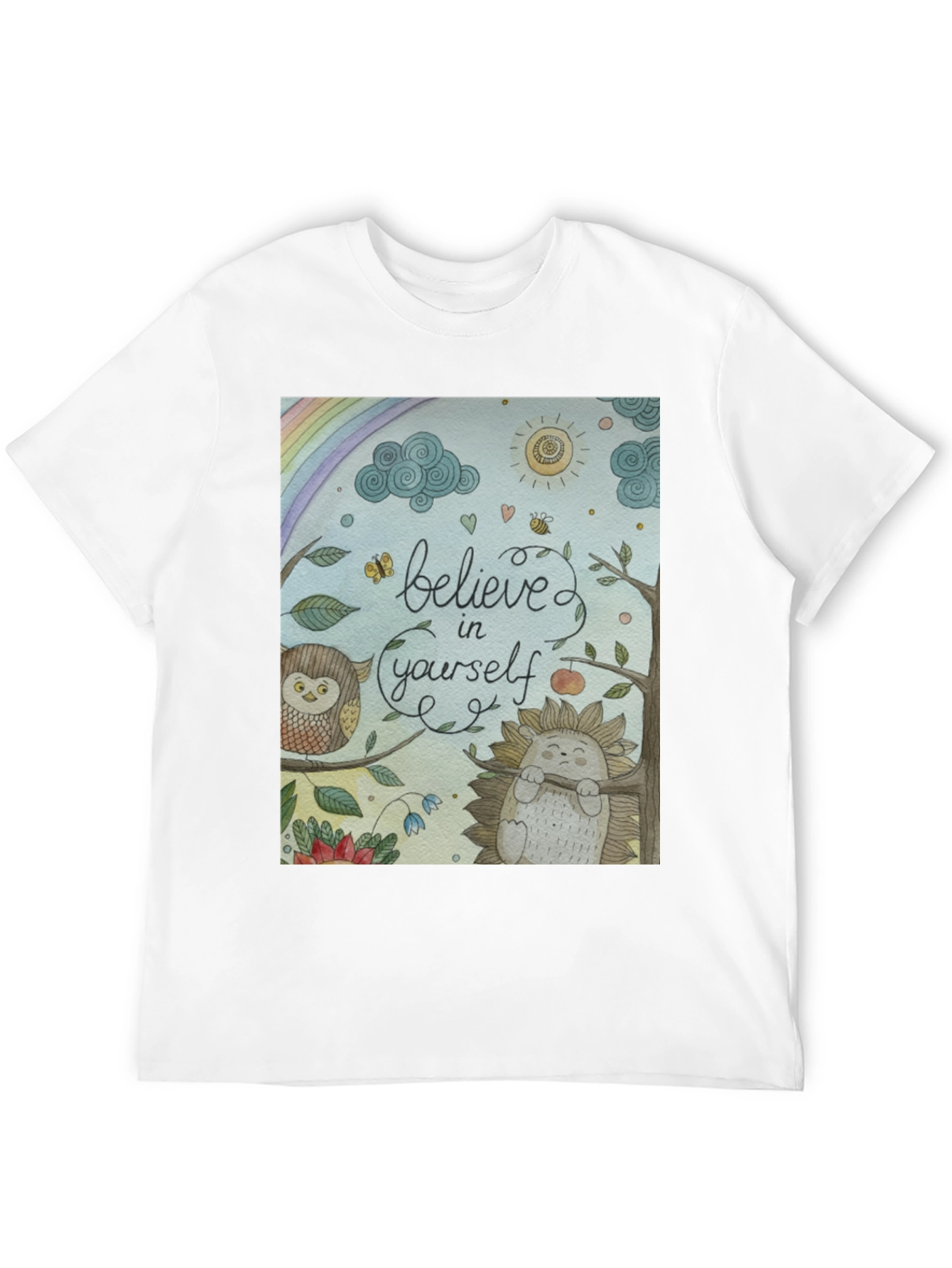 Black Believe in Yourself T-Shirt - Positive Vibes view 12