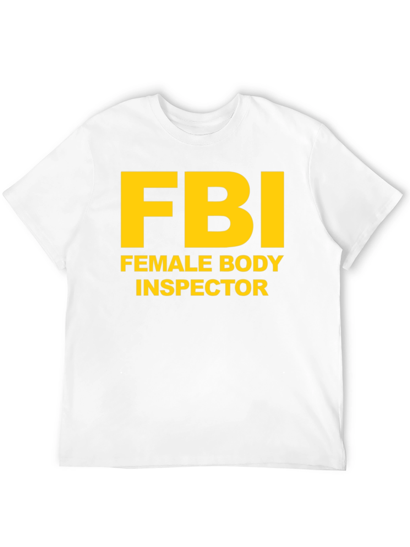 Black FBI Female Body Inspector Novelty T-Shirt view 12