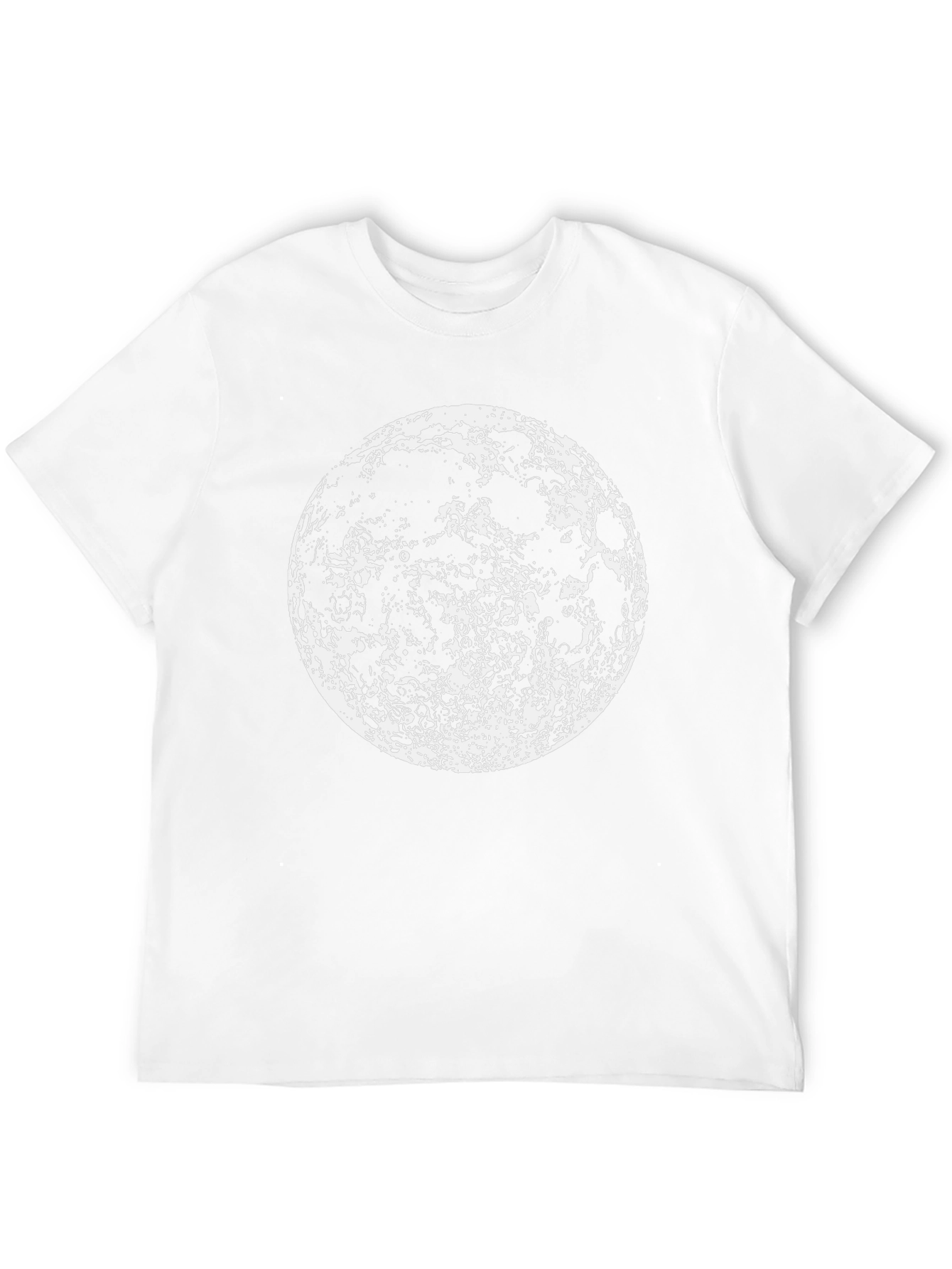 Black Lunar Phase Graphic Tee - Black Cotton Moon Print view 12