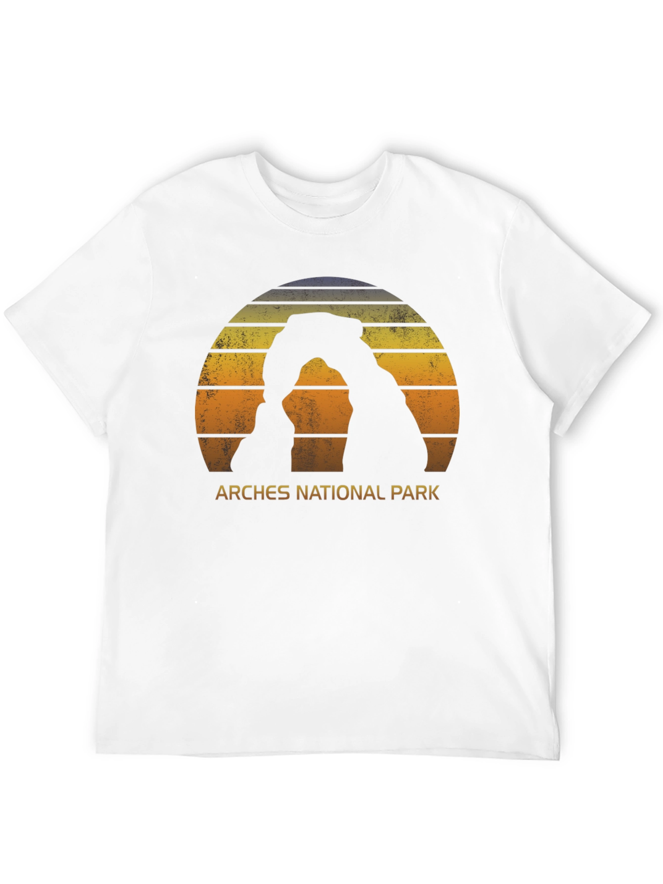 Black Arches National Park Retro T-Shirt view 12