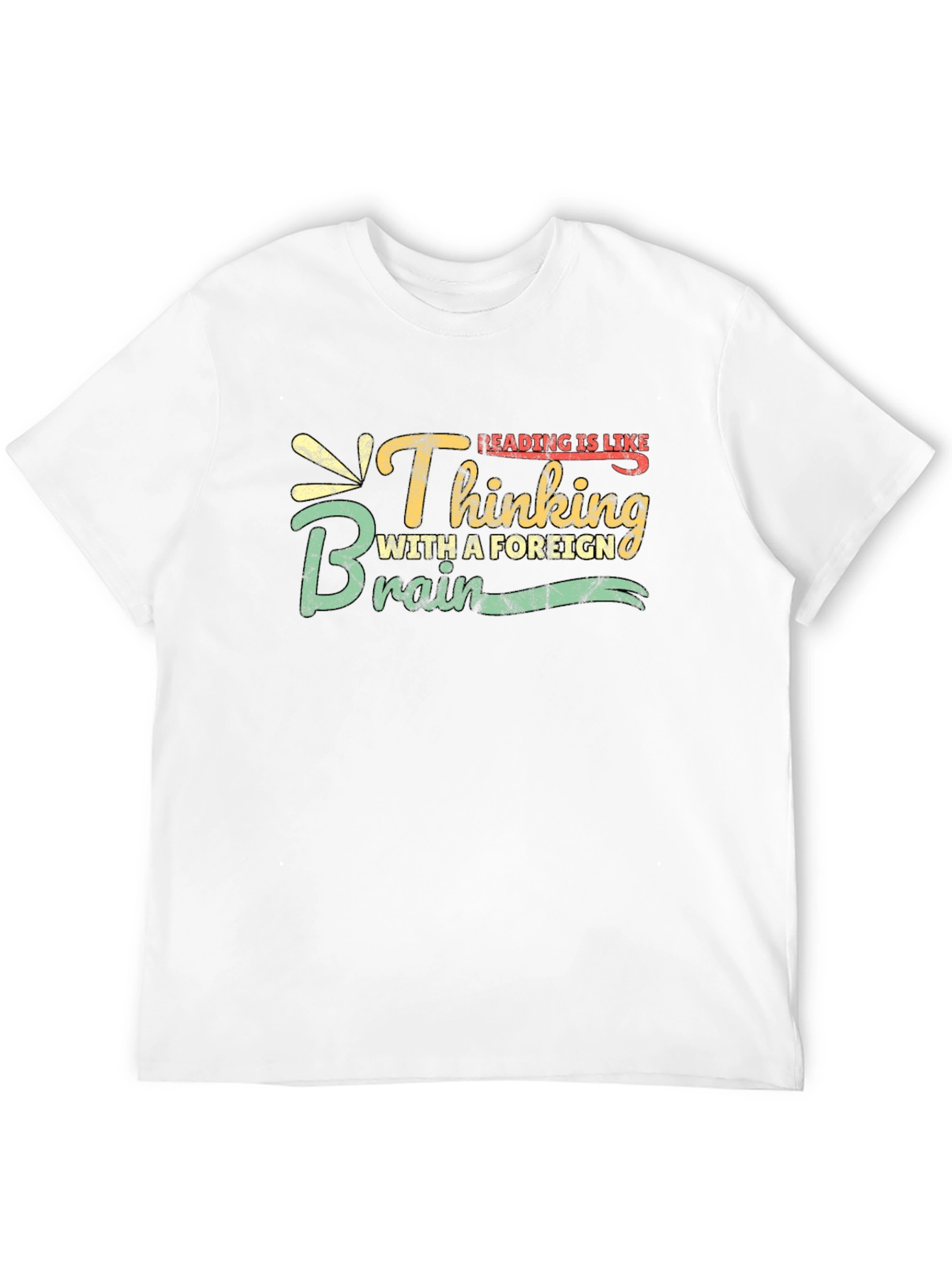 Black Reading is Like Thinking with a Foreign Brain T-Shirt view 12