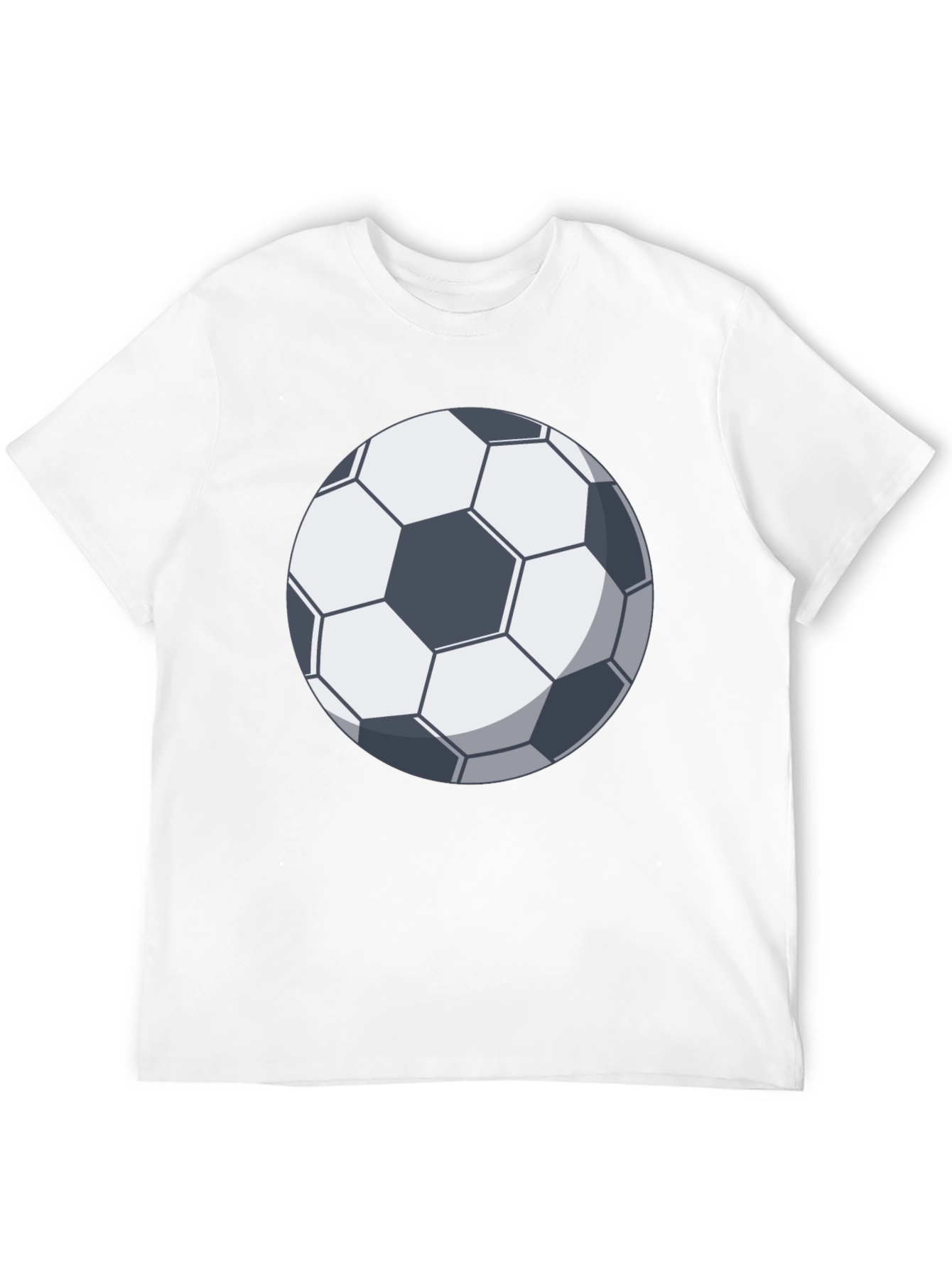 Black Soccer Ball Graphic T-Shirt - Black Cotton Tee view 12