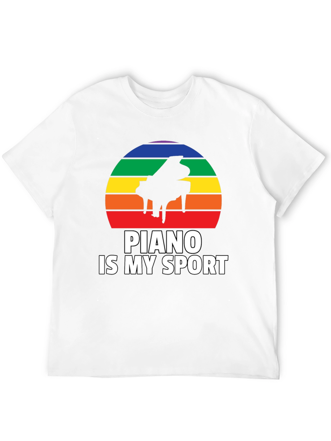 Black Piano Is My Sport Graphic Tee view 12