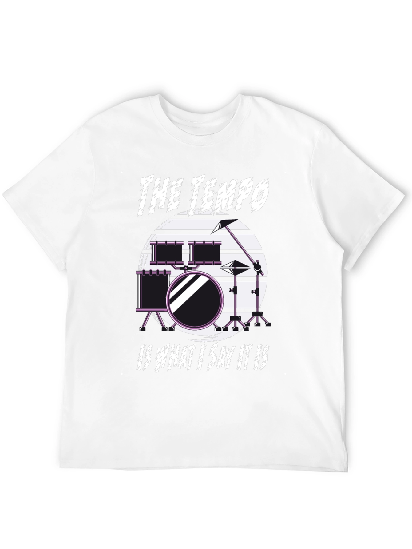 Black The Tempo Drummer T-Shirt - Music Lover Tee view 12