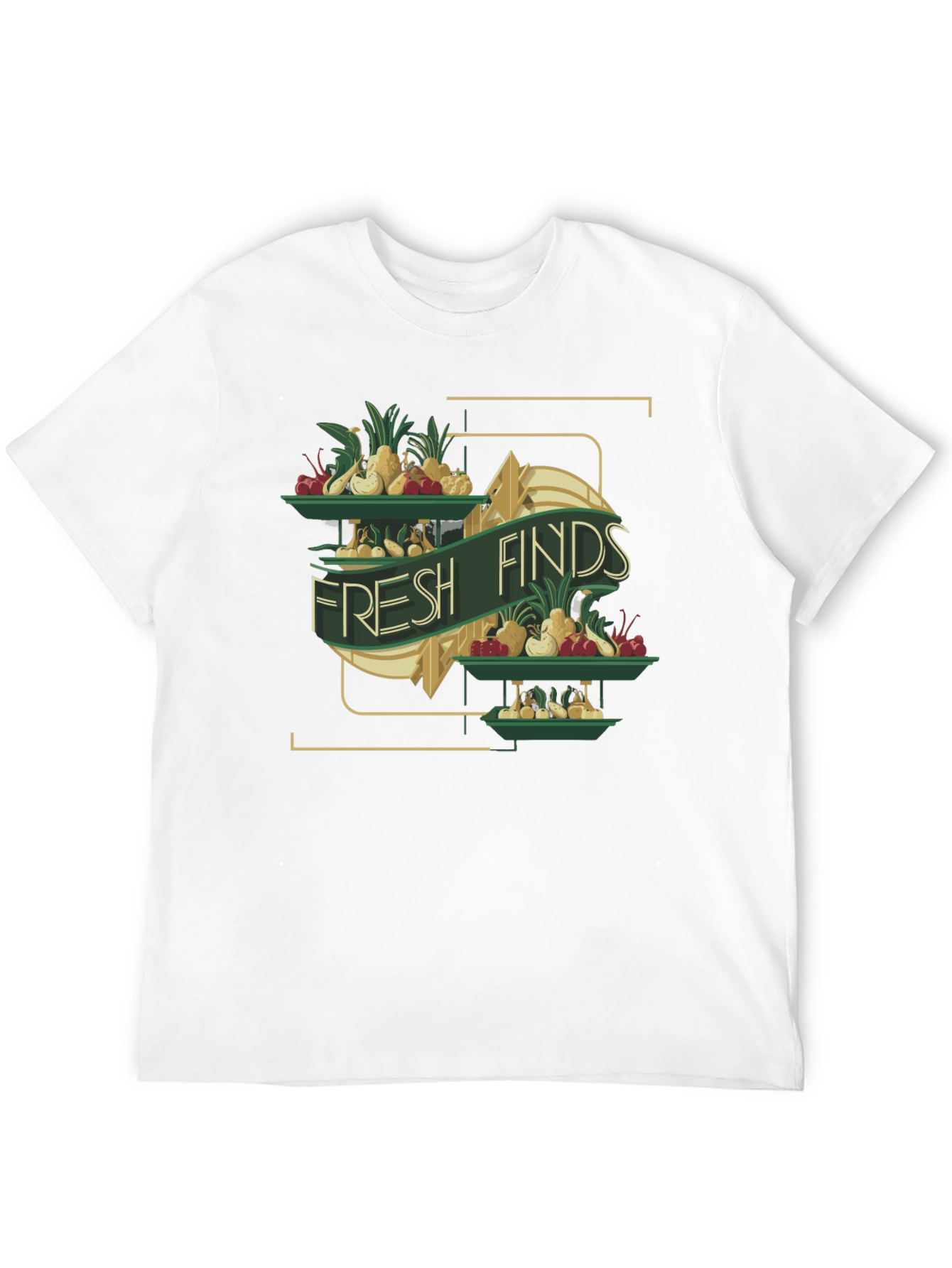 Black Fresh Finds Graphic Tee - Black Cotton T-Shirt view 12