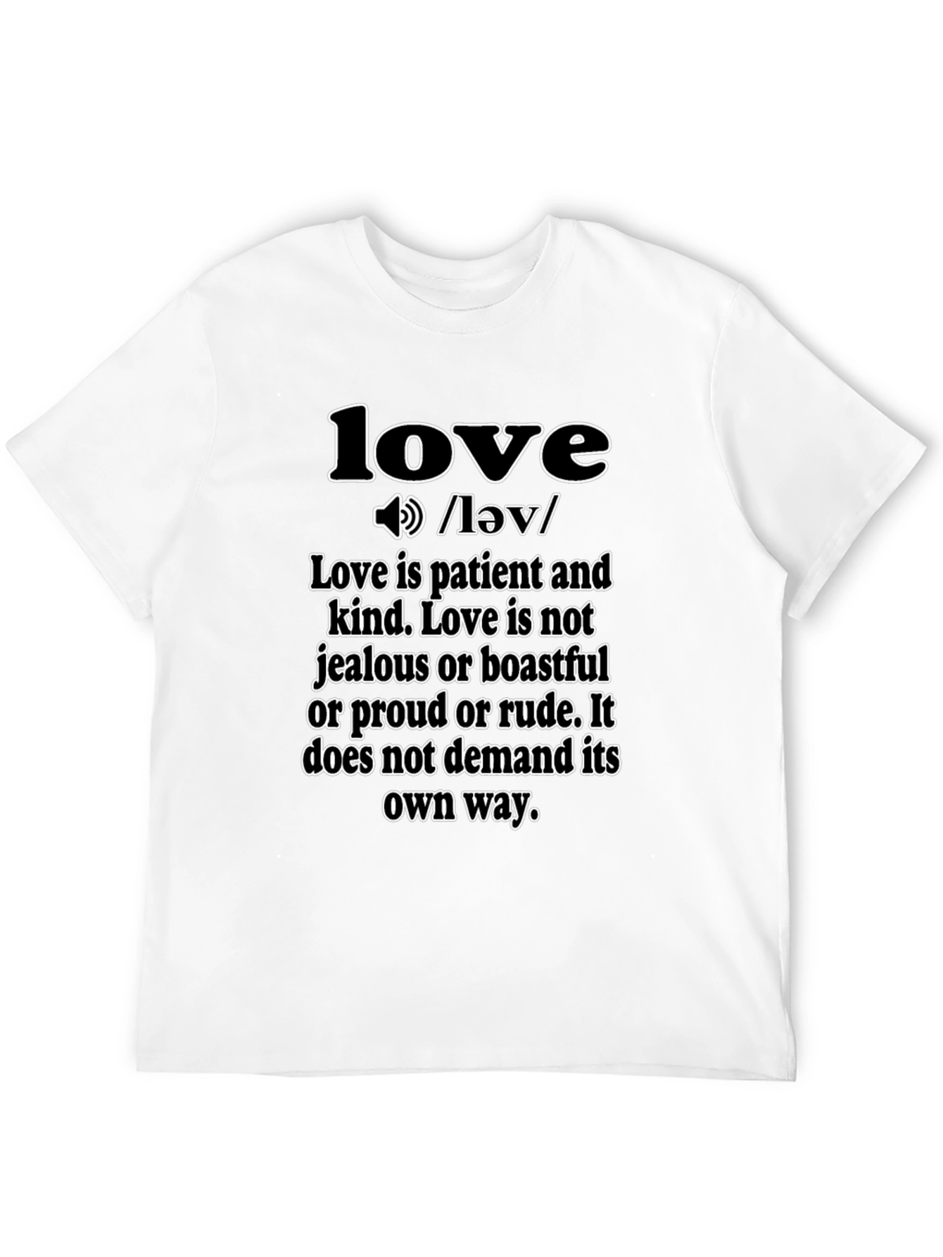 Black Love Definition T-Shirt - Inspirational Graphic Tee view 12