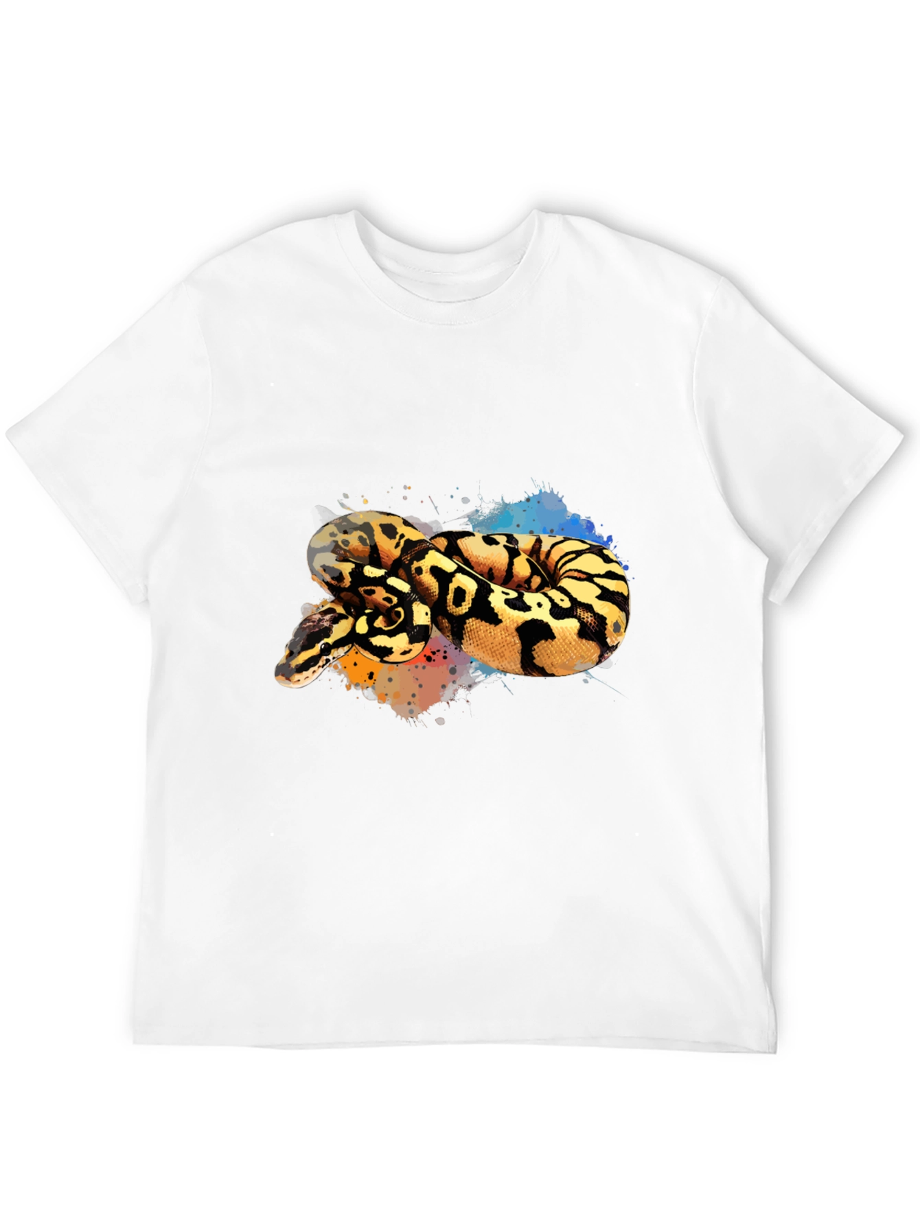 Black Python Snake Graphic Tee - Cool Reptile Design view 12