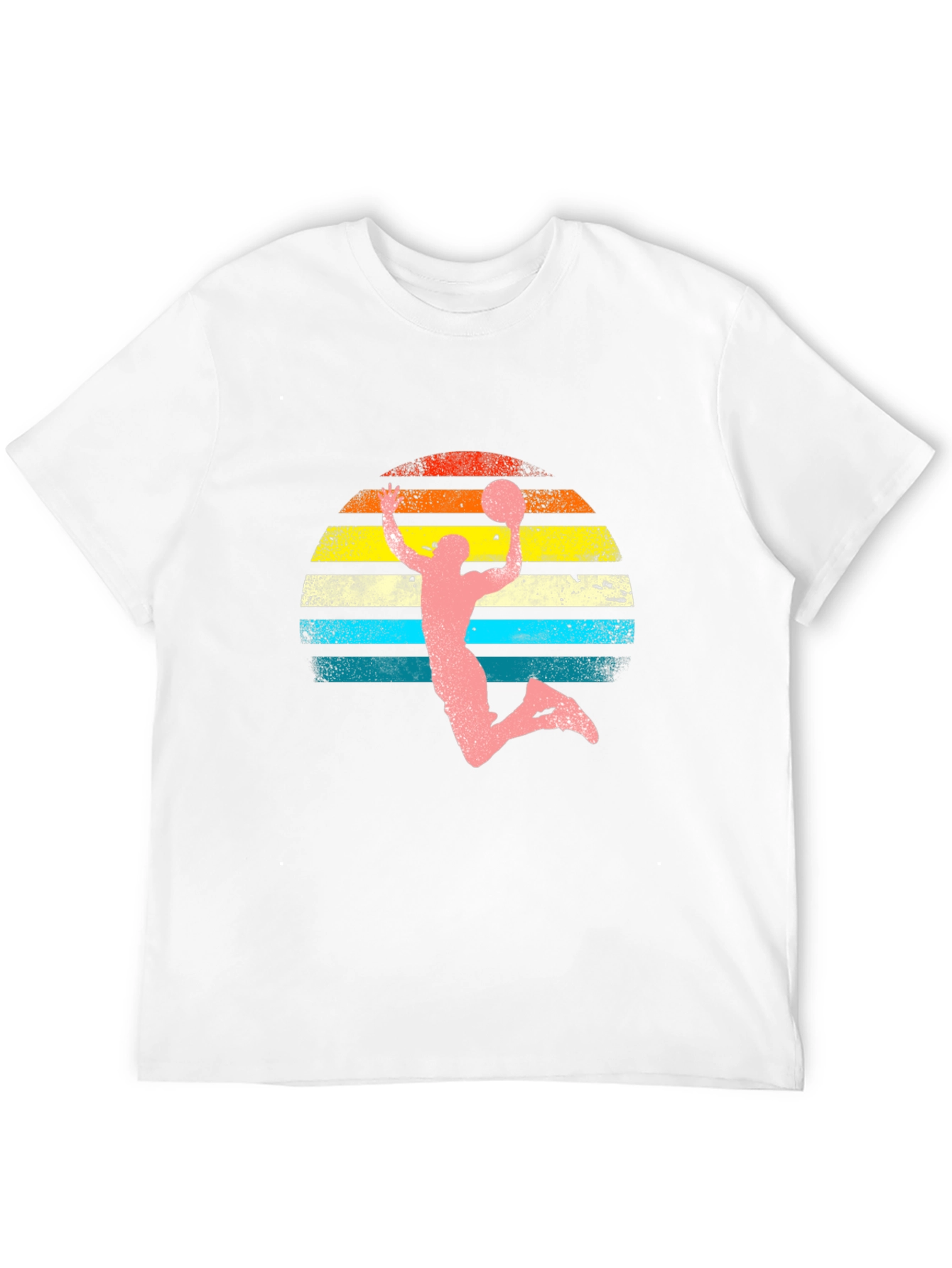 Black Vintage Basketball Sunset Graphic Tee view 12