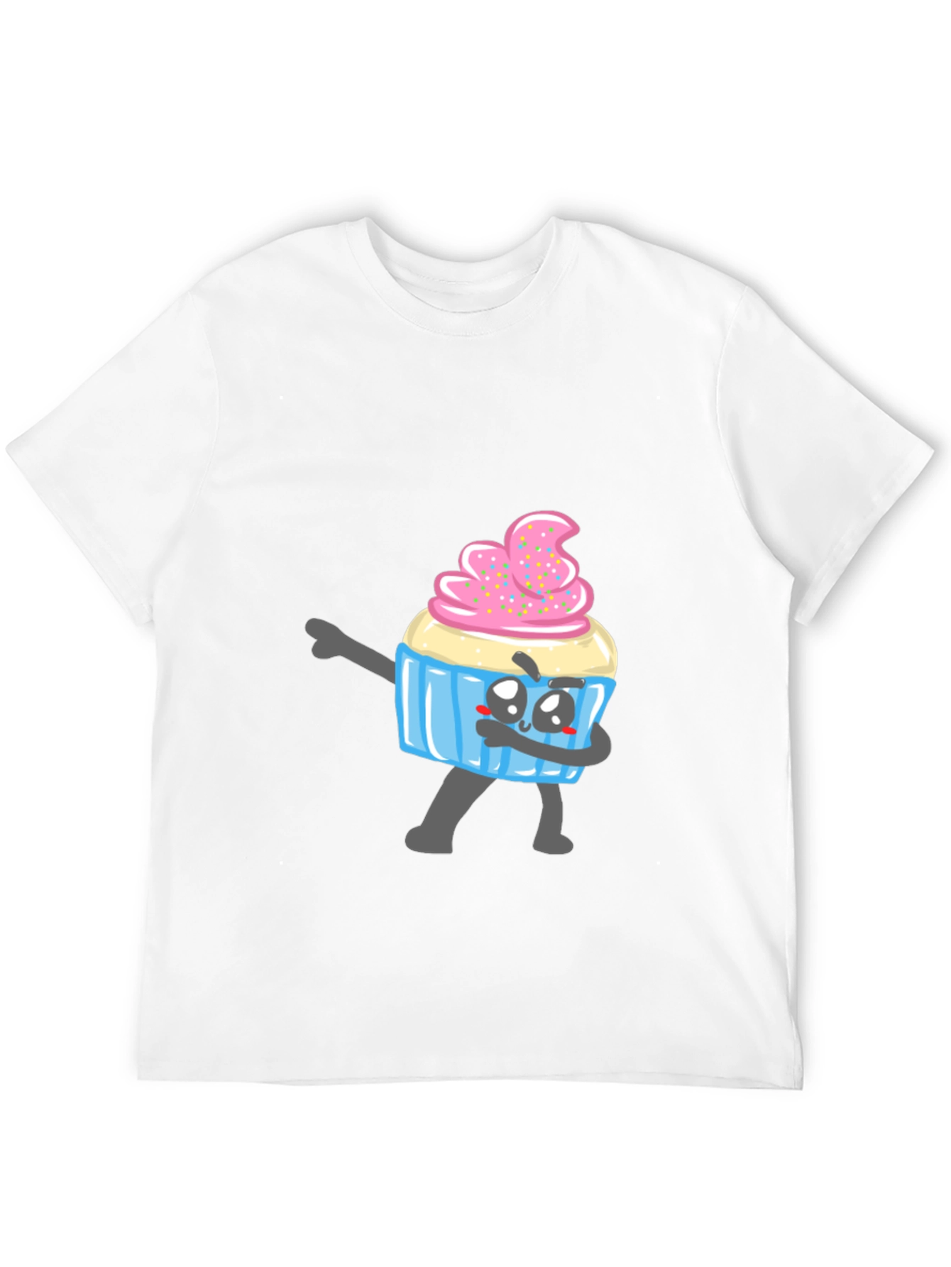 Black Cupcake Dabbing T-Shirt - Novelty Graphic Tee view 12