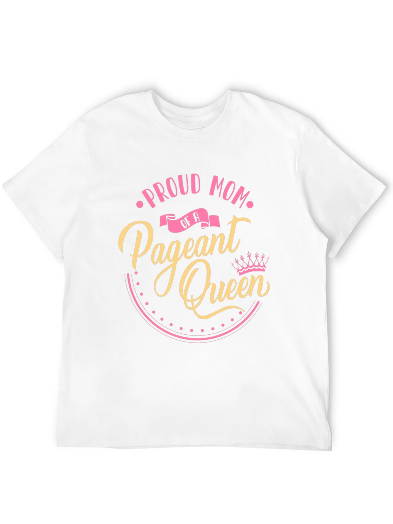 Black Proud Mom of a Pageant Queen Black T-Shirt view 12
