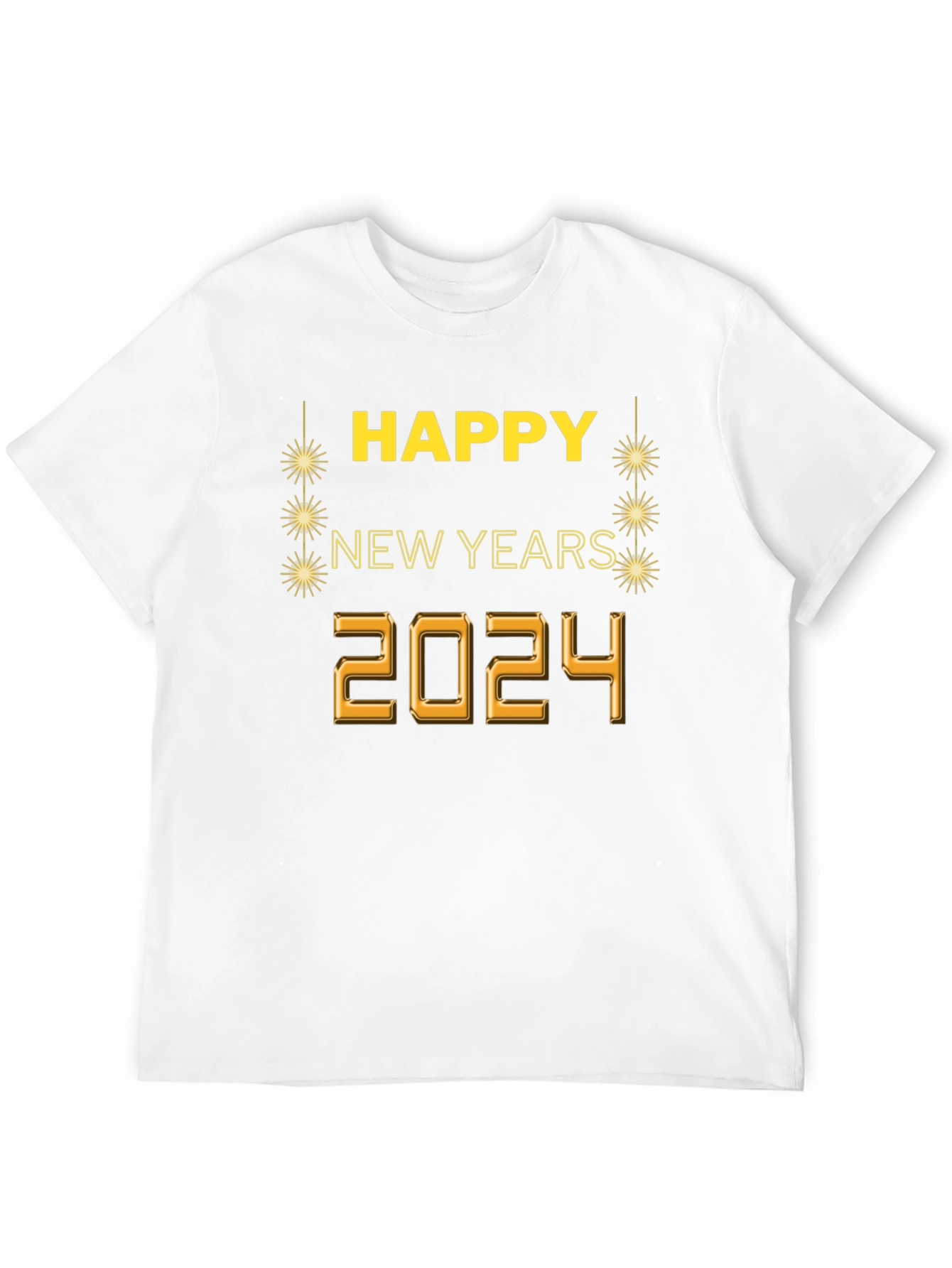 Black Happy New Year 2024 Graphic Tee view 12