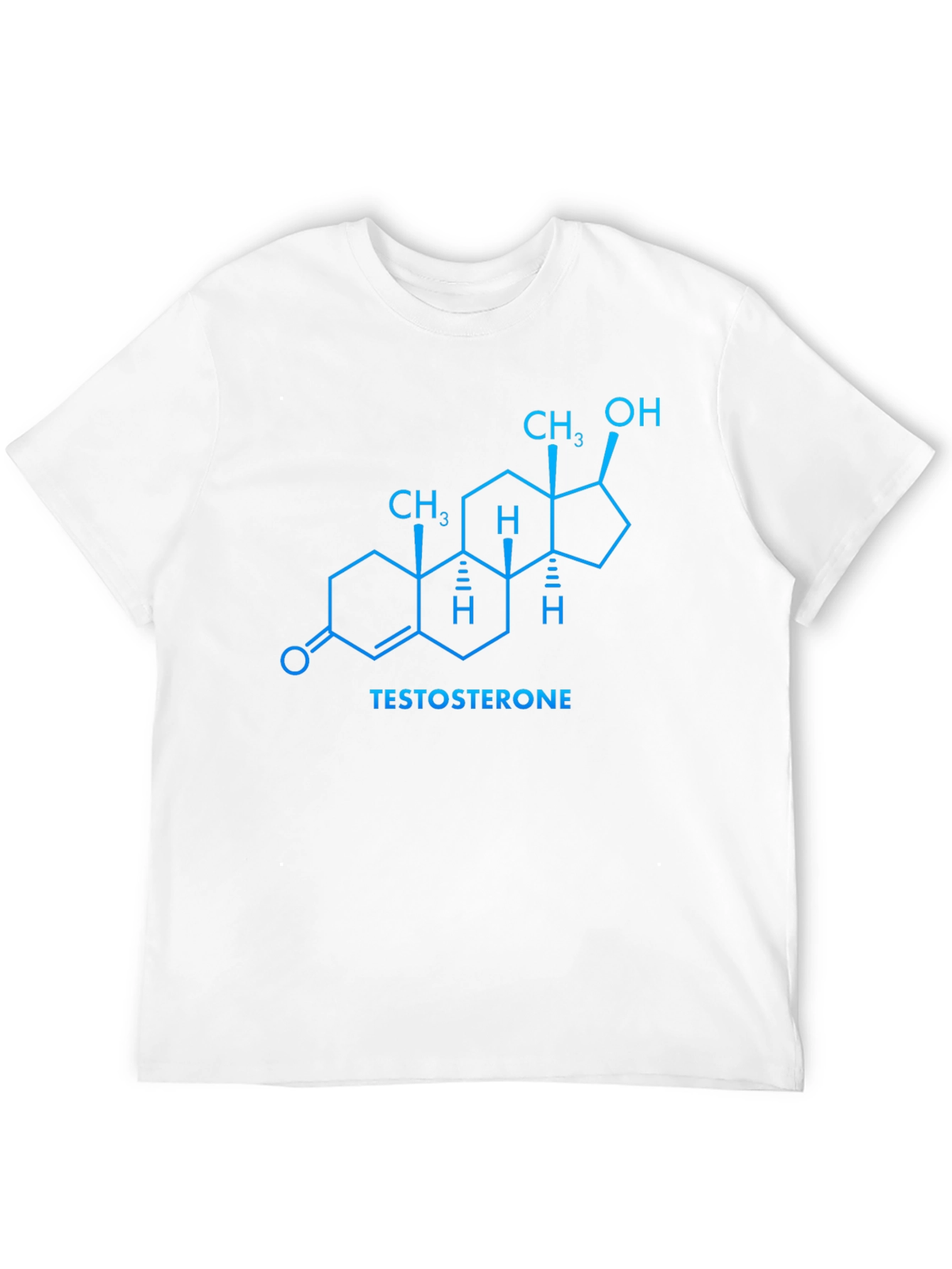 Black Testosterone Molecule T-Shirt - Science Tee view 12
